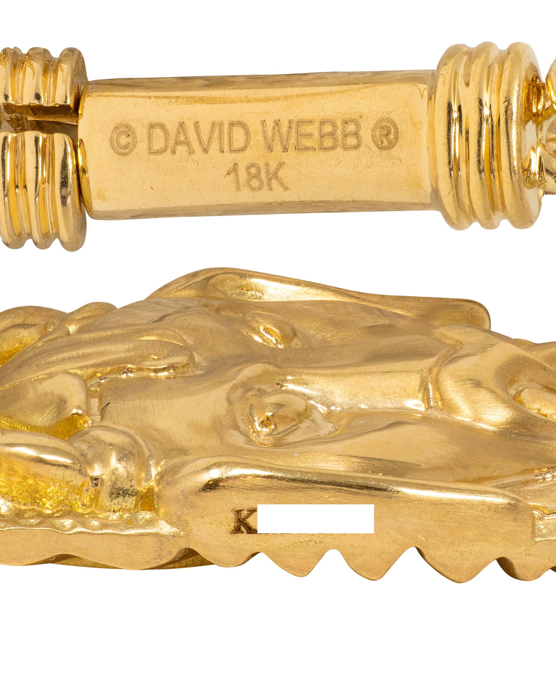 David Webb Contemporary 18 Karat Yellow Gold Taurus Zodiac Pendant Necklace