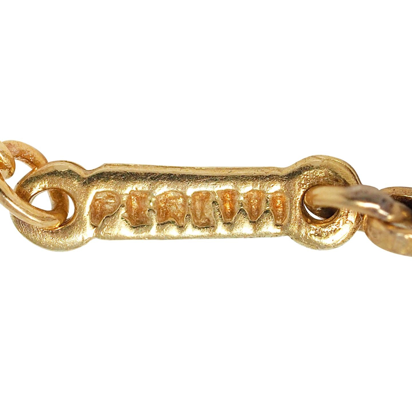 Elsa Peretti Tiffany & Co. 1990's 18K Gold Vintage Open Heart Pendant Necklace