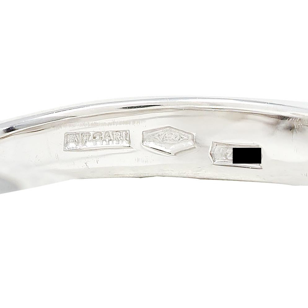 Bulgari Diamond Onyx 18 Karat White Gold Flip Signet Ring