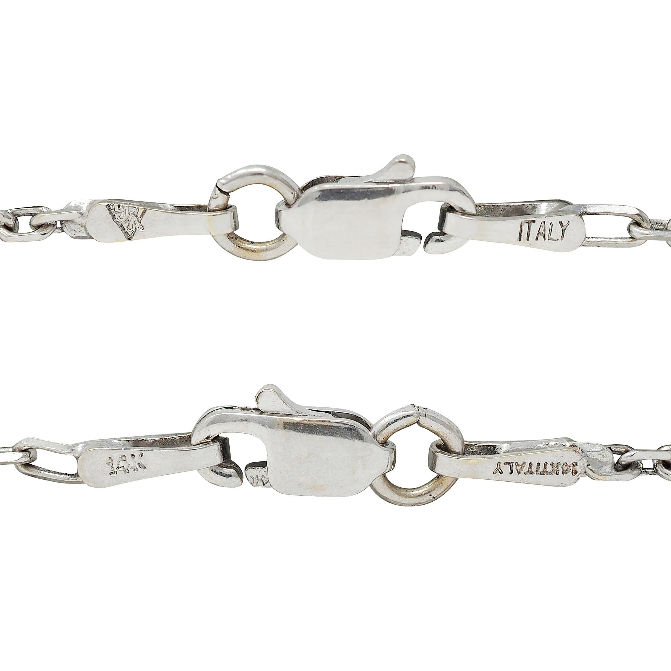 Edwardian Opal Diamond Platinum 18K Gold Garland Antique Pendant Necklace