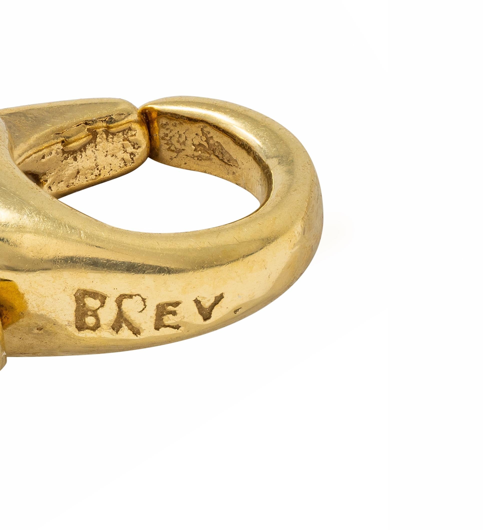 1990's 14 Karat Yellow Gold Graduated Heart Vintage Station Necklace