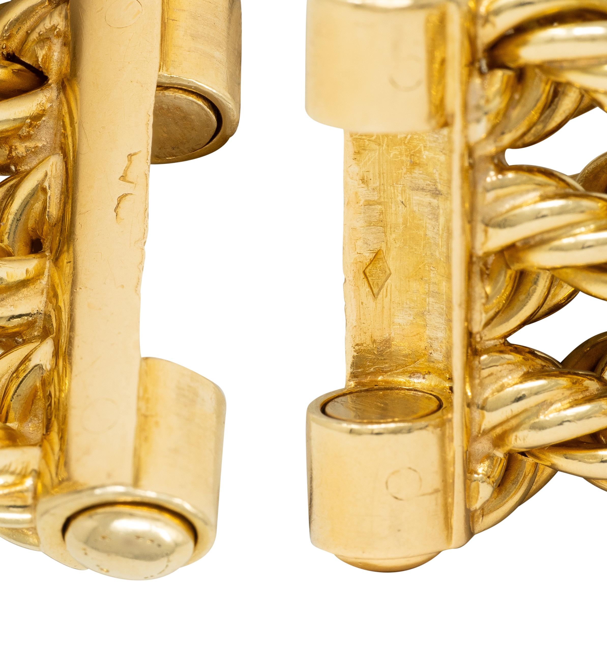 Van Cleef & Arpels 1949 French Diamond 18K Gold Vintage Brooch Necklace