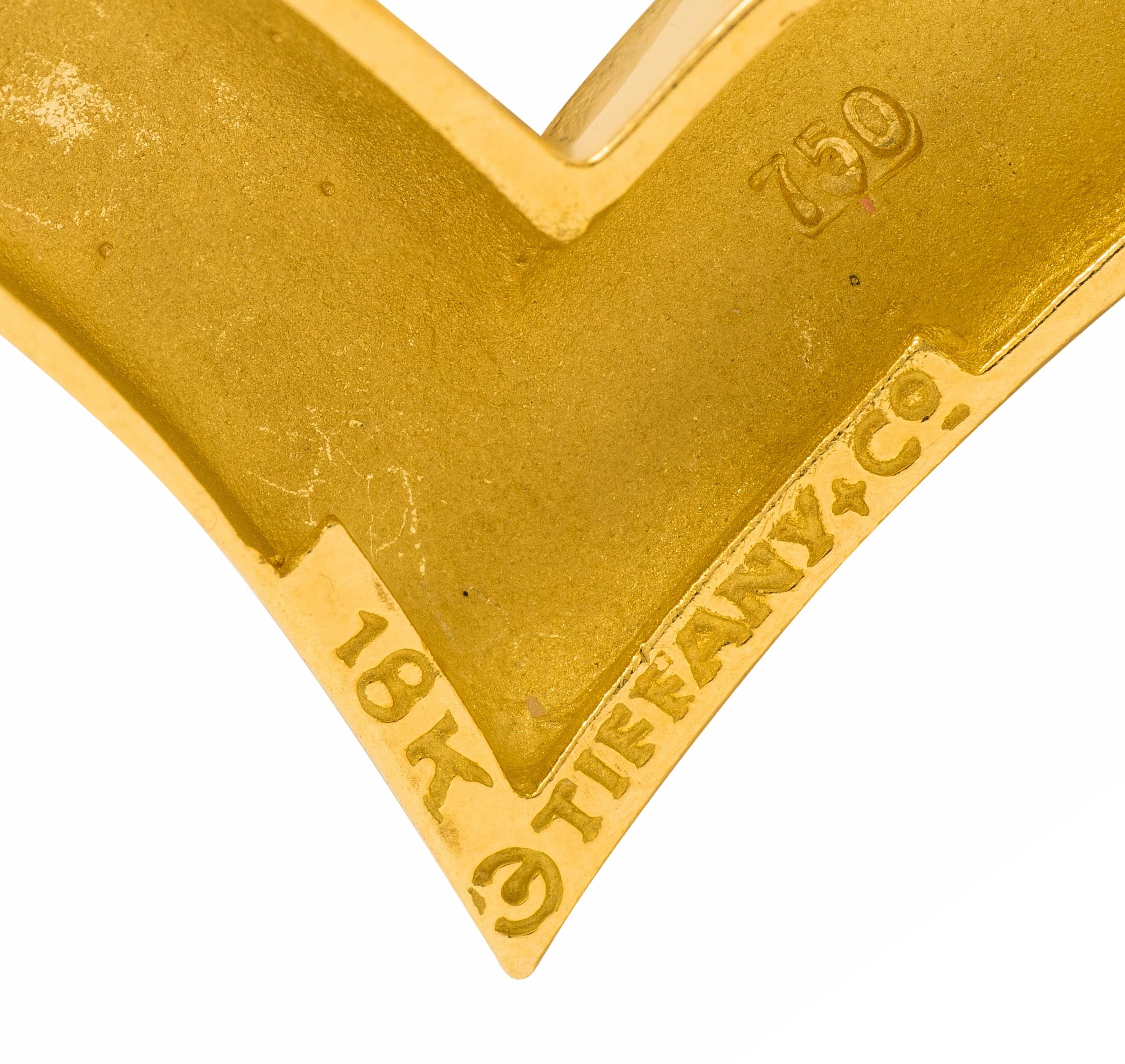 Angela Cummings Tiffany & Co. 1980's 18 Karat Yellow Gold Vintage Seagull Brooch