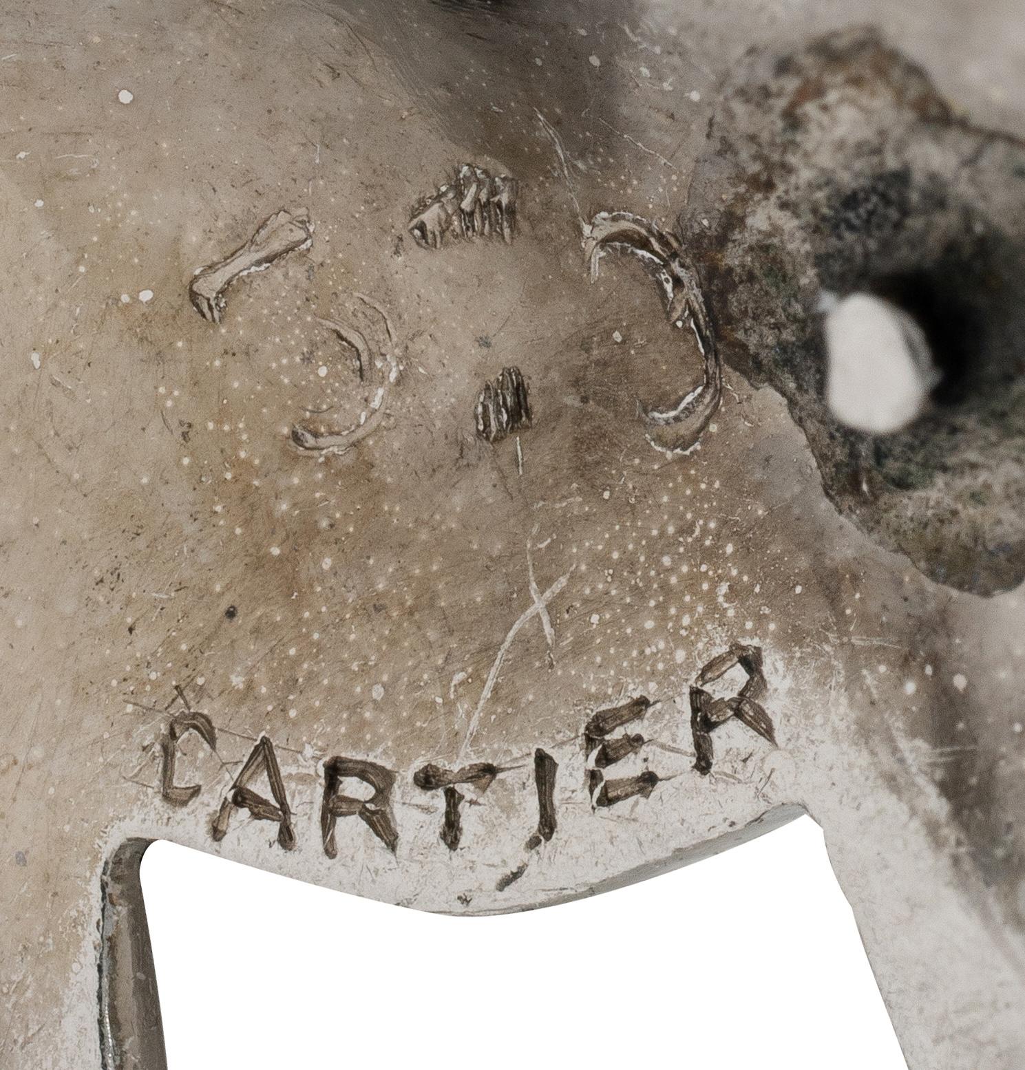 Cartier Art Deco Diamond Ruby Platinum Vintage Camel Charm