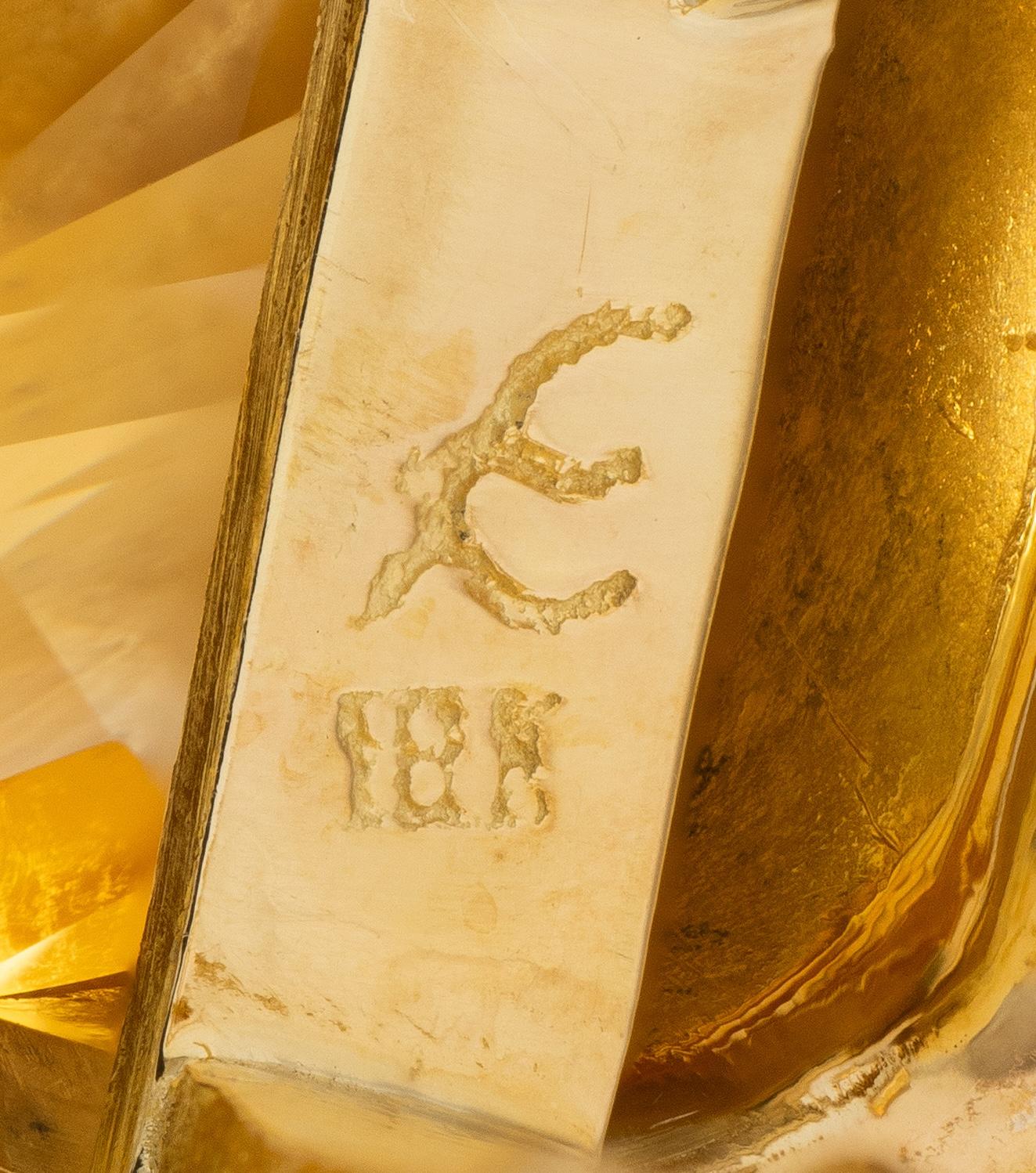 Elizabeth Locke 2000's Citrine 18 Karat Yellow Gold Cushion Earrings