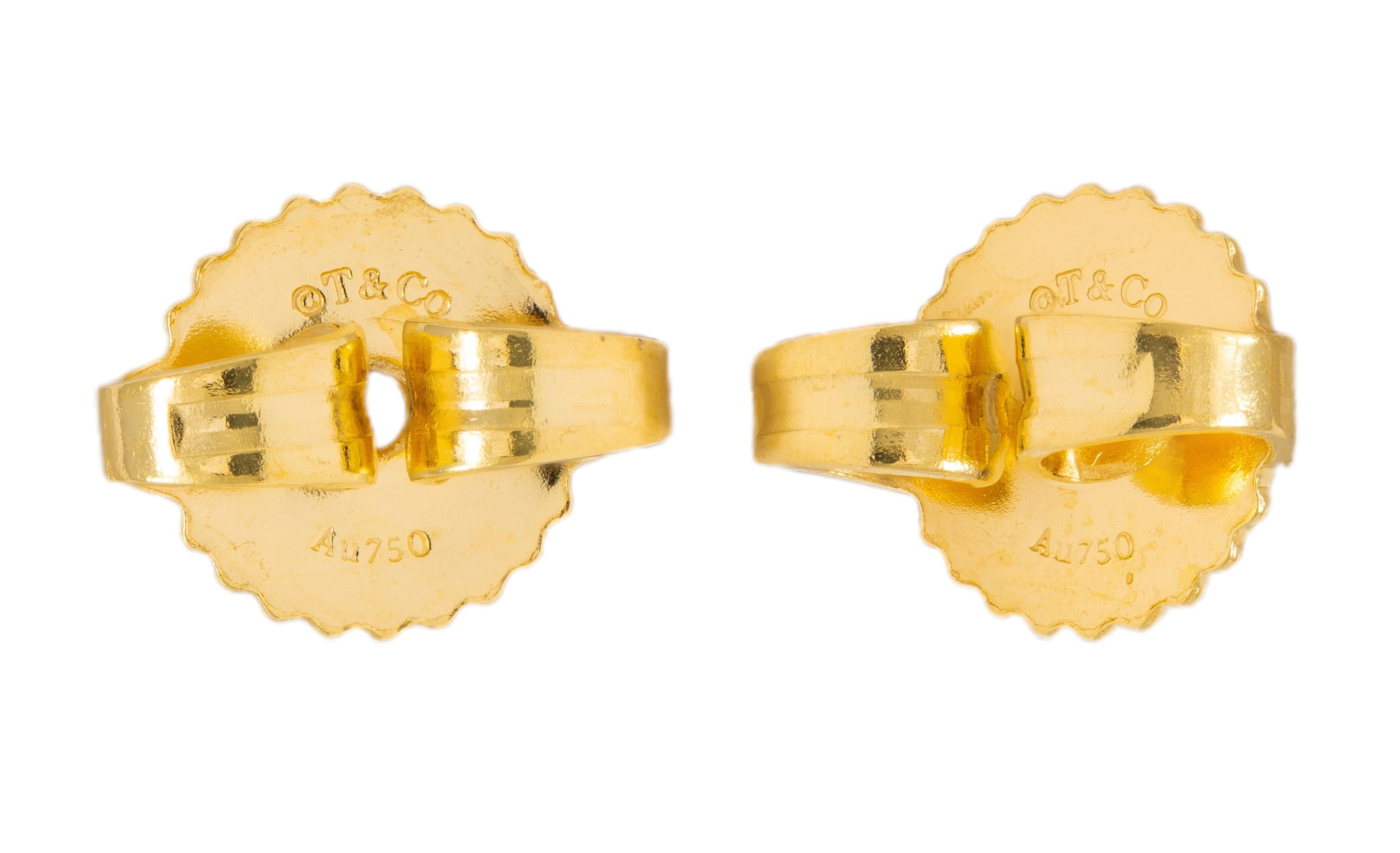 Elsa Peretti Tiffany & Co. 18 Karat Yellow Gold Vintage Snake Earrings