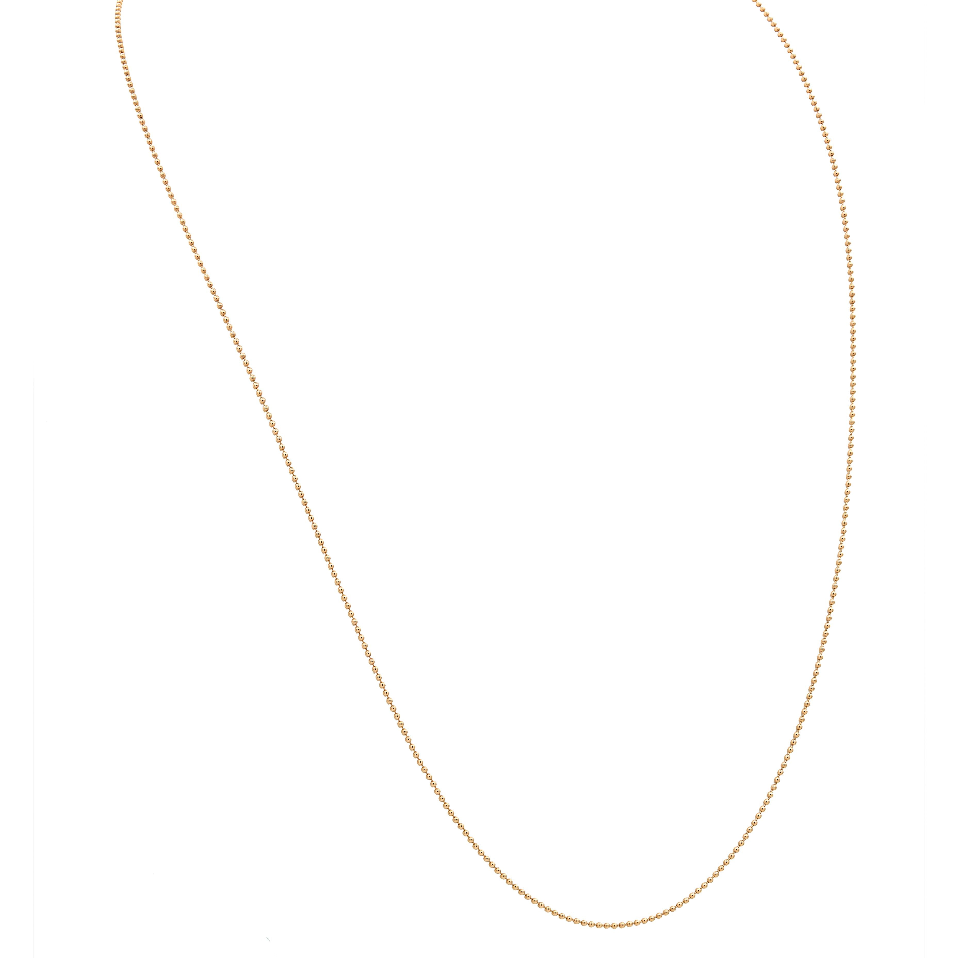 Tiffany & Co. 18 Karat Rose Gold 20 Inch Ball Chain Necklace