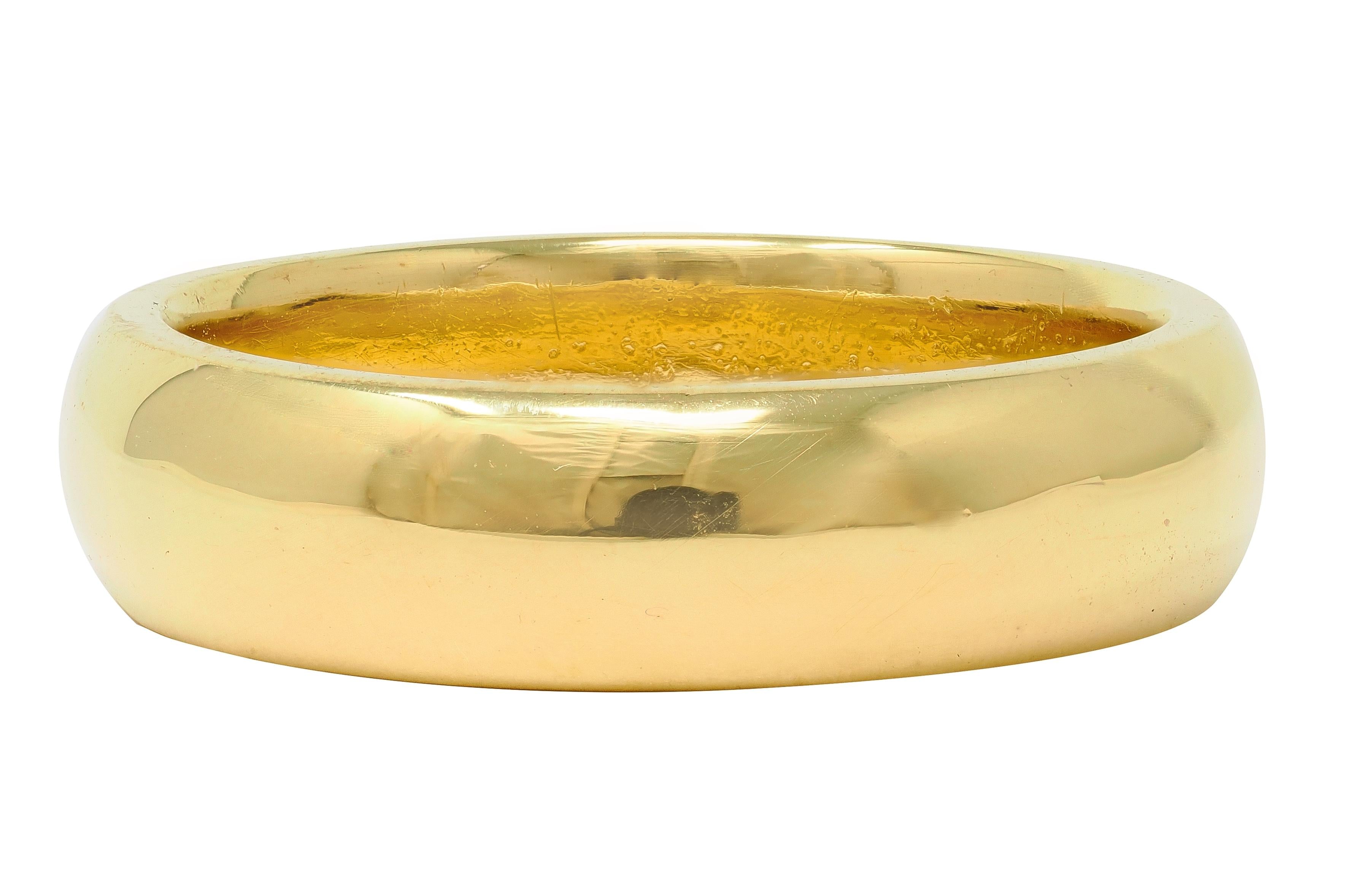 Cartier 1980's 18 Karat Yellow Gold Vintage Unisex Wedding Band Ring