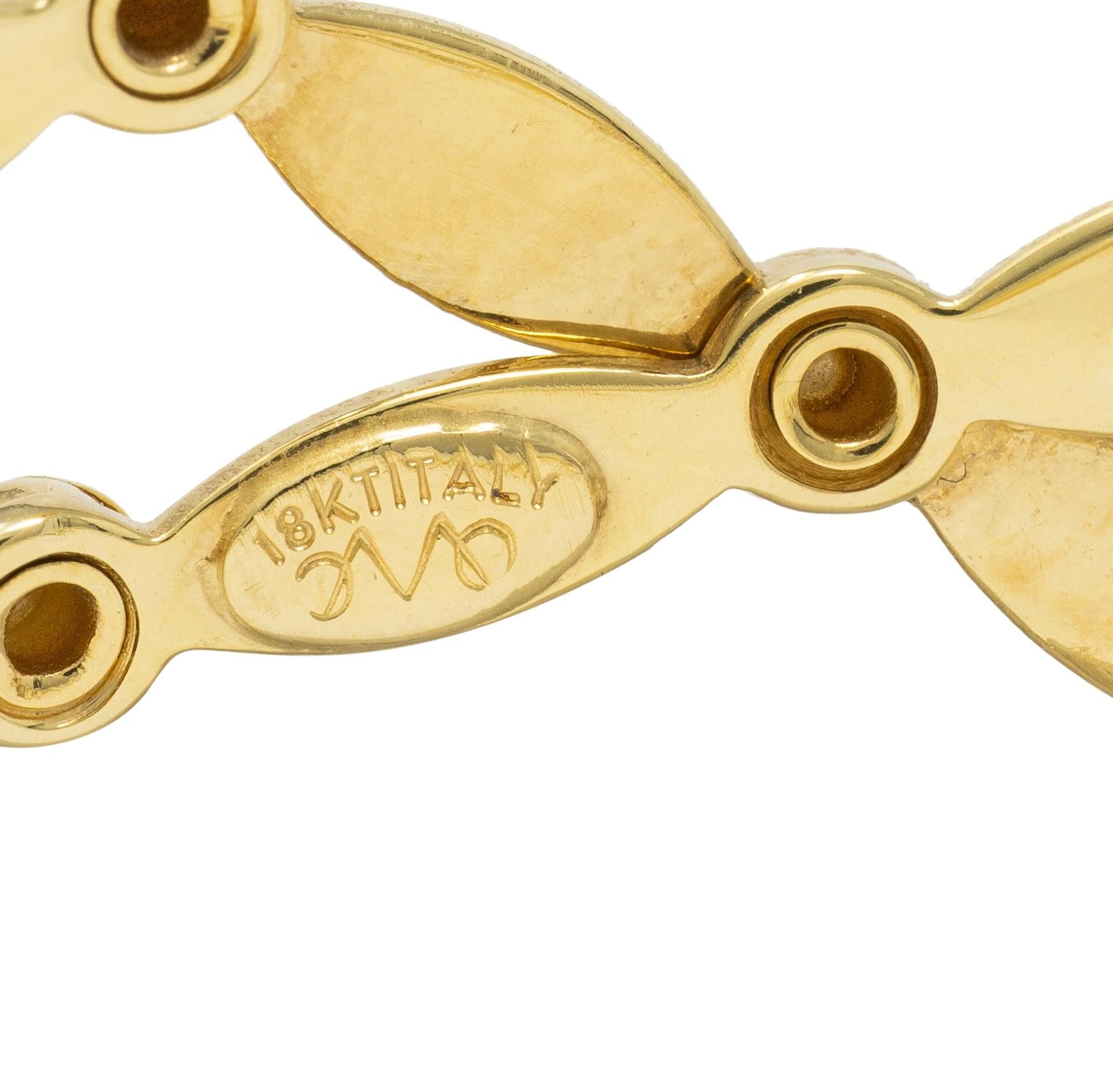 2000's 18 Karat Two-Tone Yellow Gold Expanding Universal Bracelet Ring