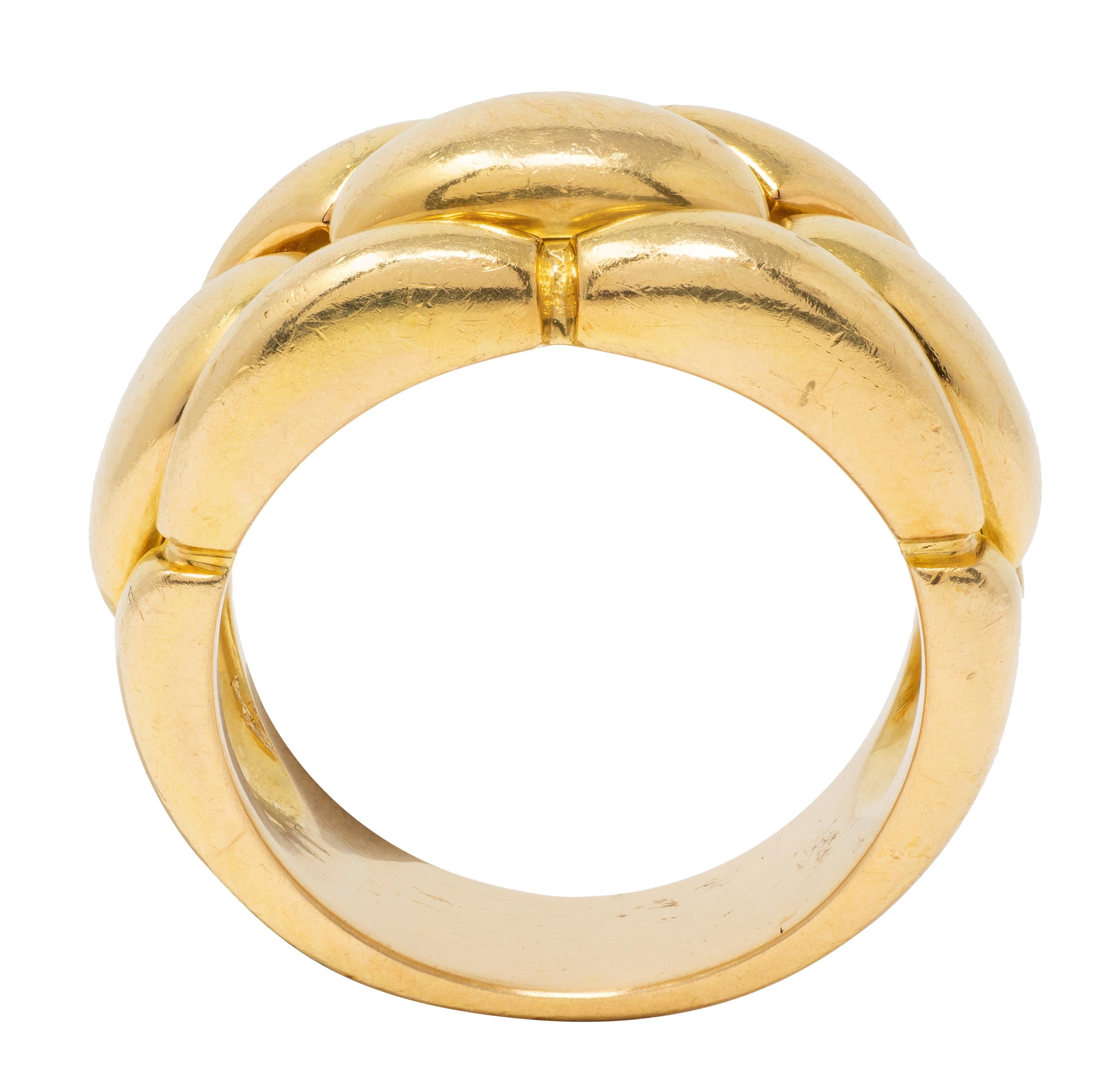 Cartier 1989 18 Karat Yellow Gold Vintage Braid Band Ring