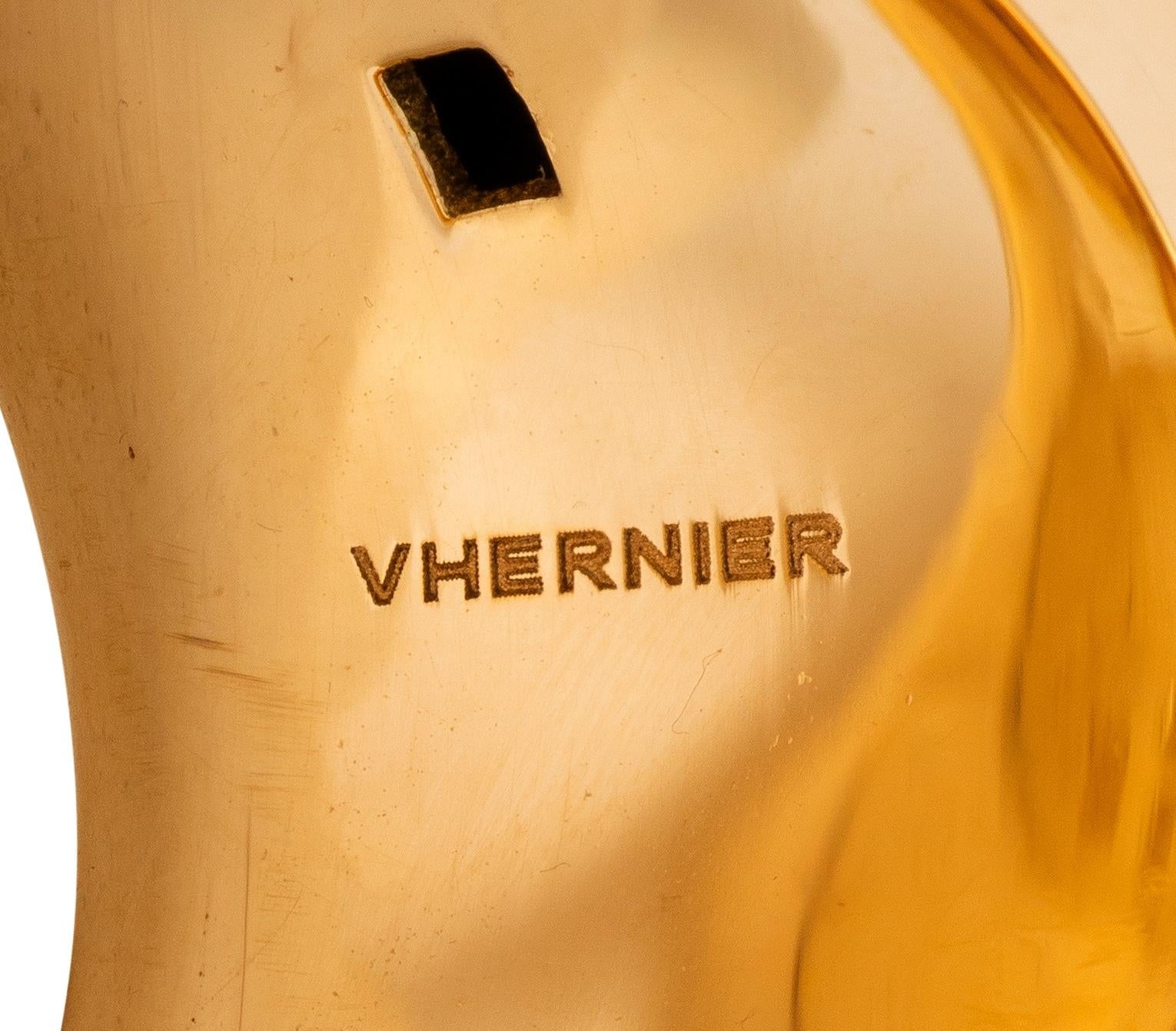 Vhernier 2000's Lapis Lazuli 18 Karat Yellow Gold Eclisse Bypass Ring