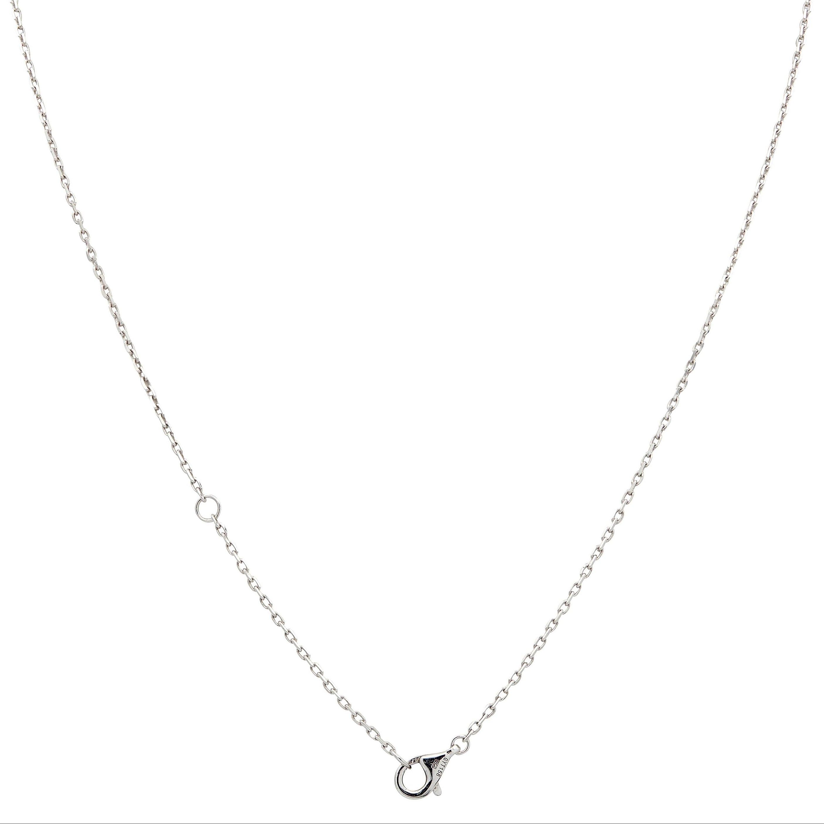 Cartier 2010's Diamond 18K Gold Contemporary Interlocking Love Station Necklace