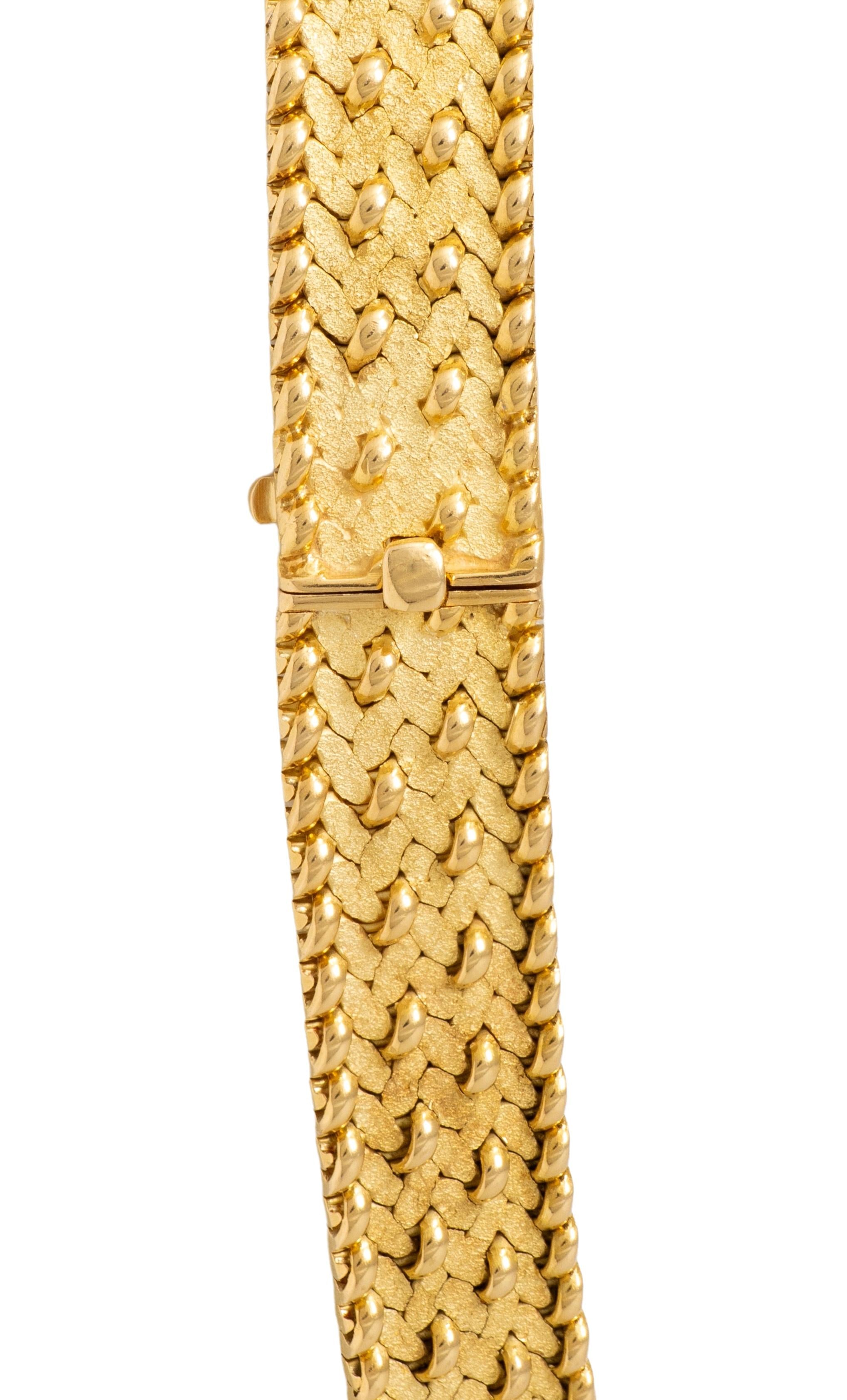 Tiffany & Co. Georges L'Enfant France 1960's 18K Gold Vintage Mesh Necklace