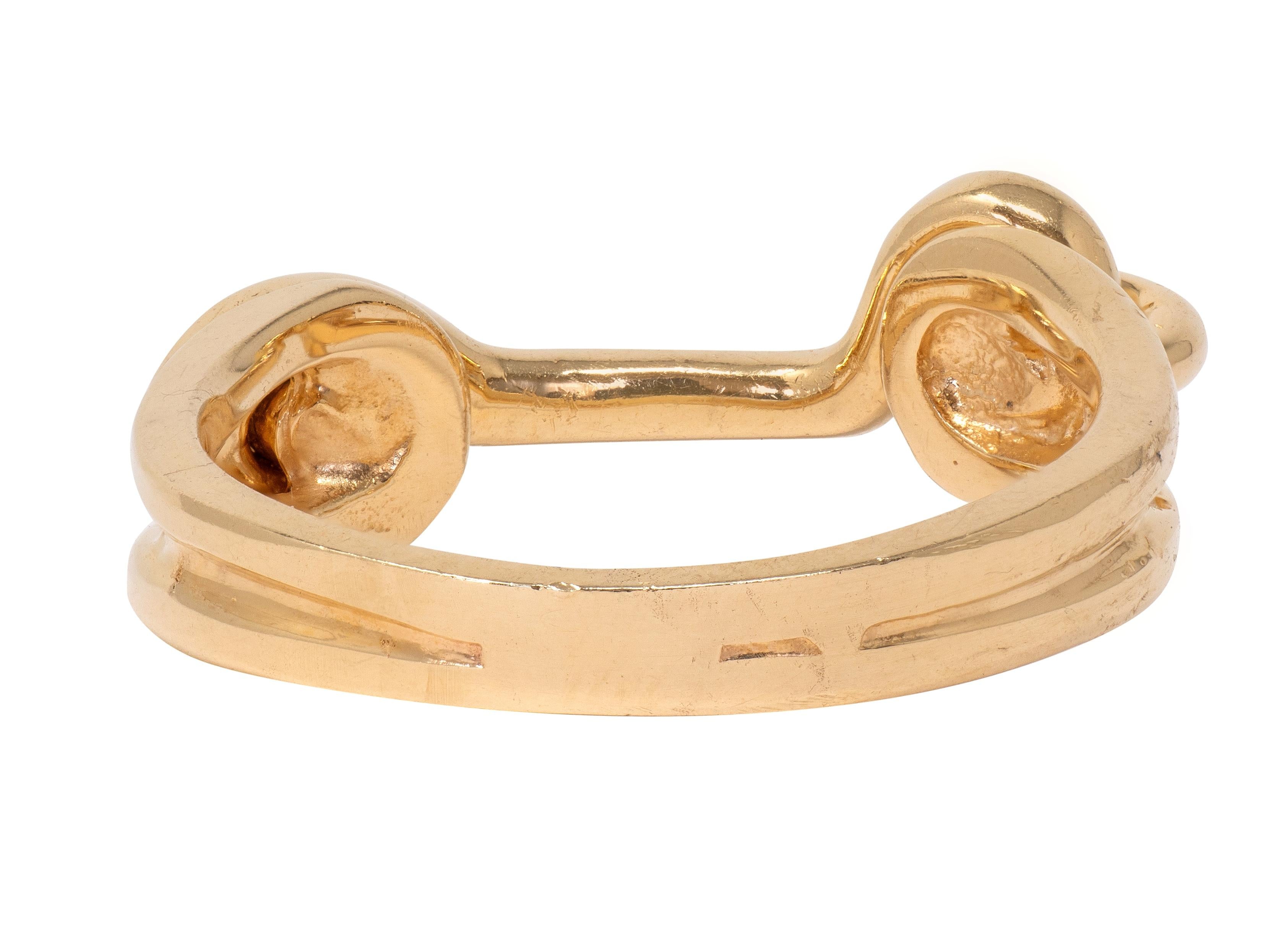 1970's 14 Karat Yellow Gold Vintage Hinge Lock Band Ring