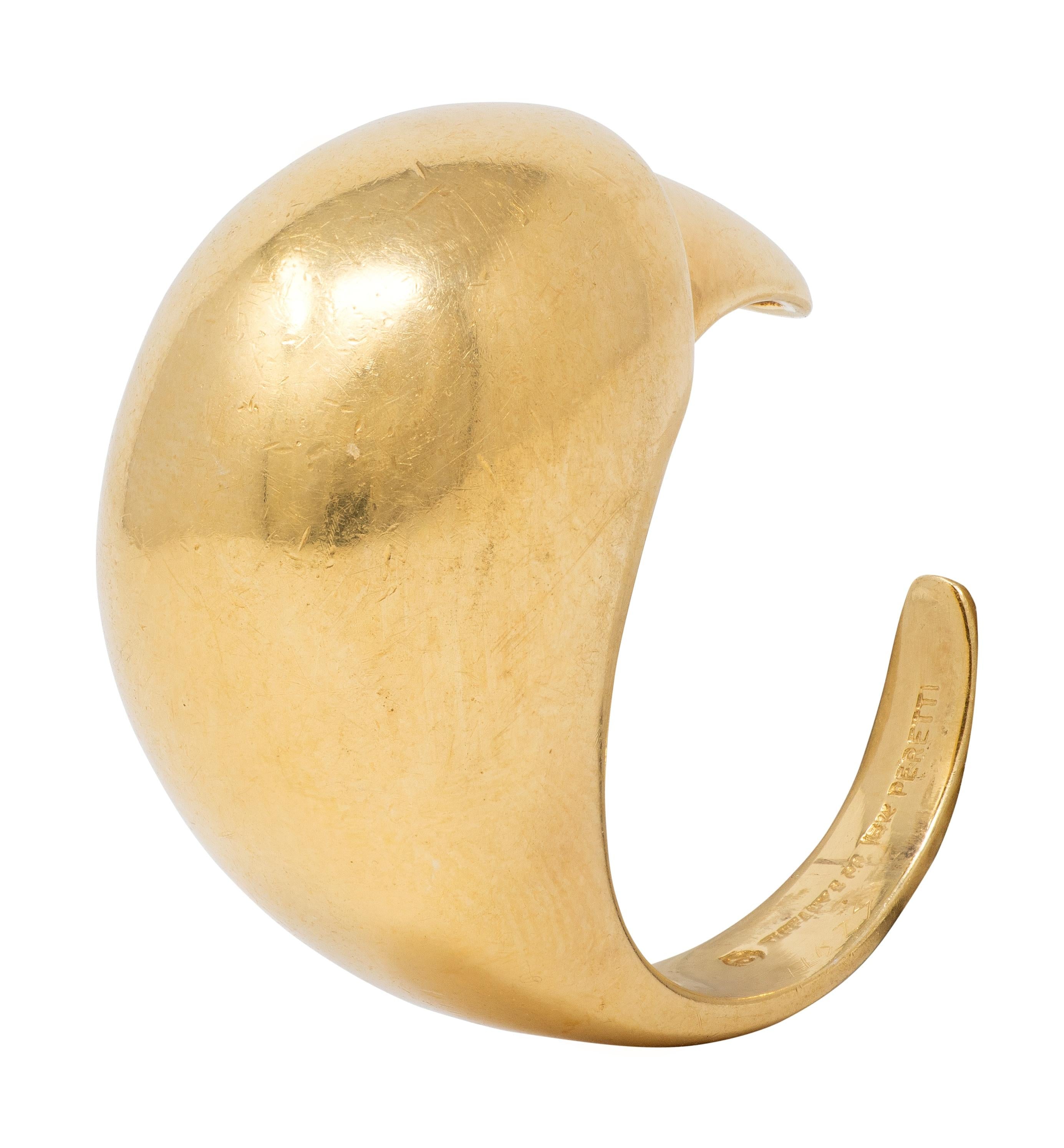 Tiffany & Co. Elsa Peretti 1970's 18 Karat Yellow Gold Vintage Eagle Talon Ring