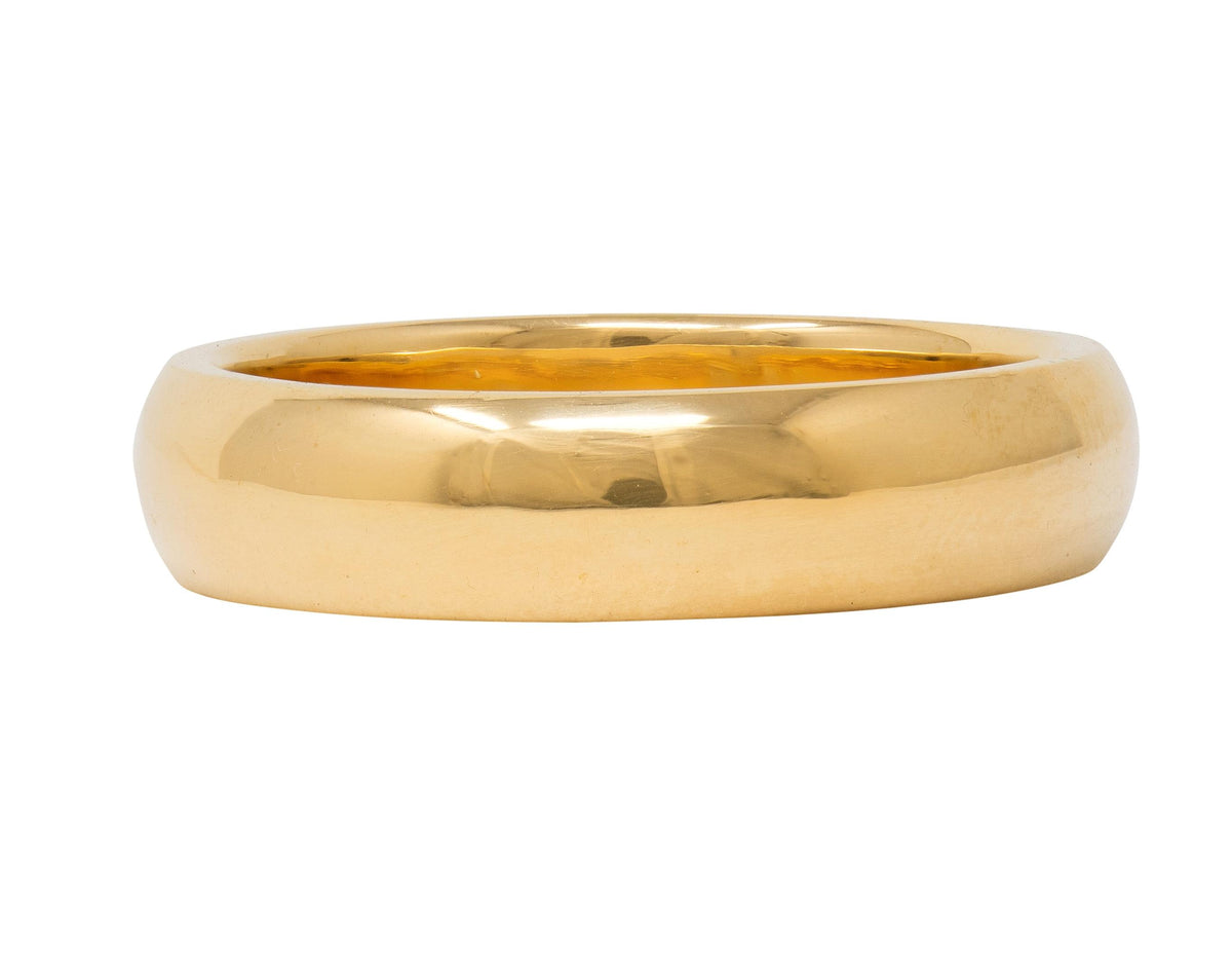Cartier 1980's 18 Karat Yellow Gold Vintage Unisex Wedding Band Ring