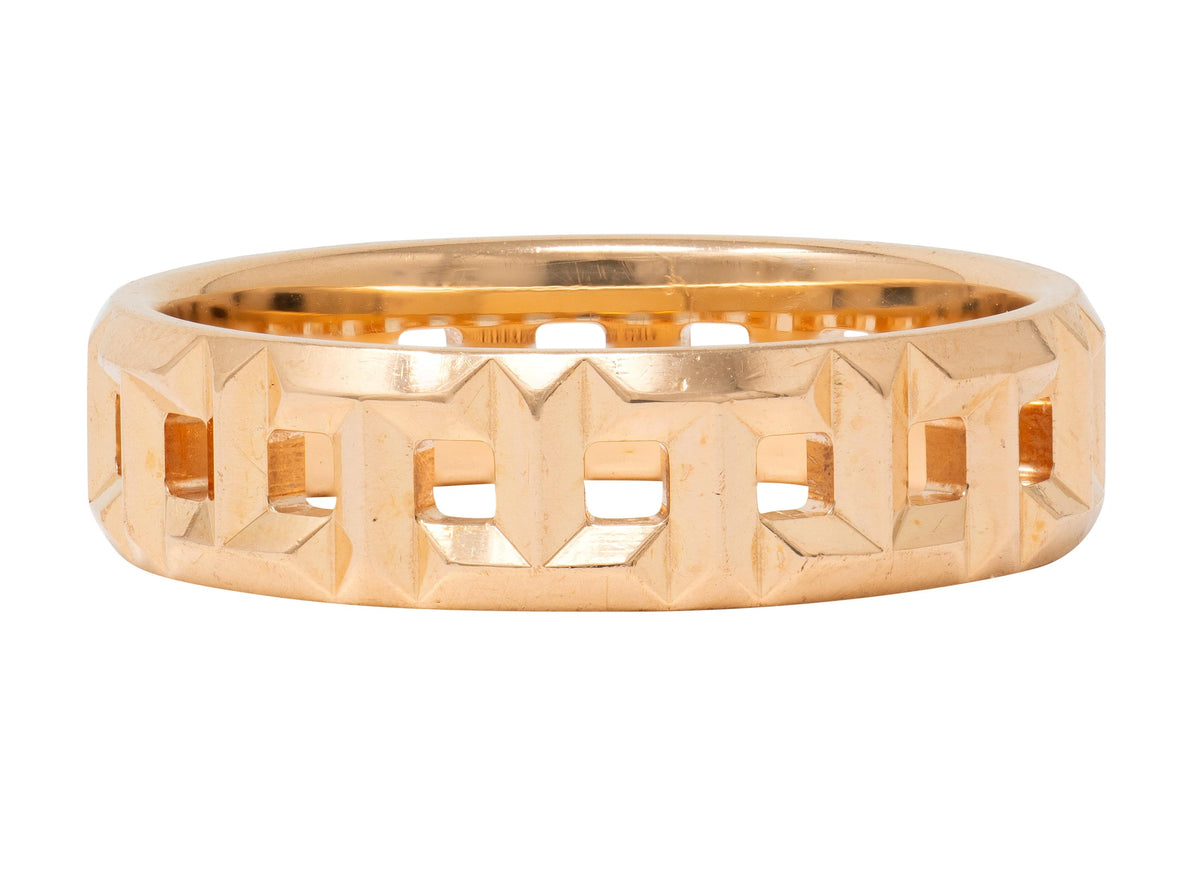 Tiffany & Co. 18 Karat Rose Gold Contemporary T True Band Ring