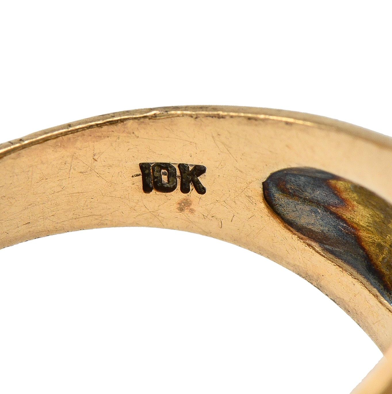 1940's 10K Gold Vintage WW2 U.S. Airborne Army Paratroopers Men's Signet Ring