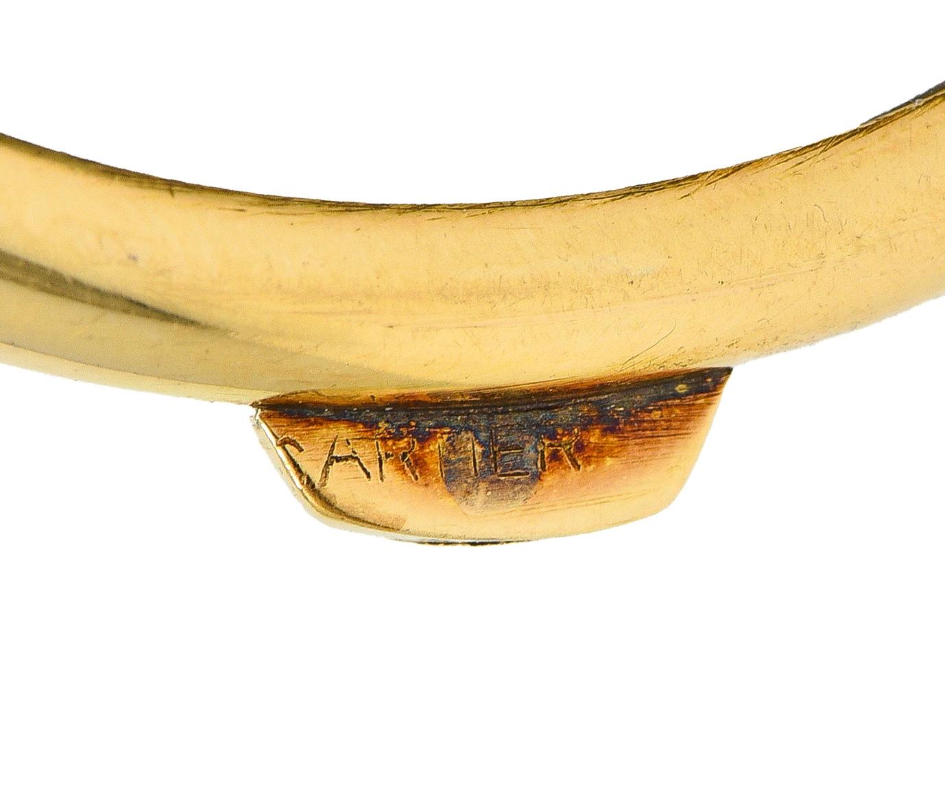 Cartier 1940's 14 Karat Yellow Gold Magnifying Glass Vintage Pendant