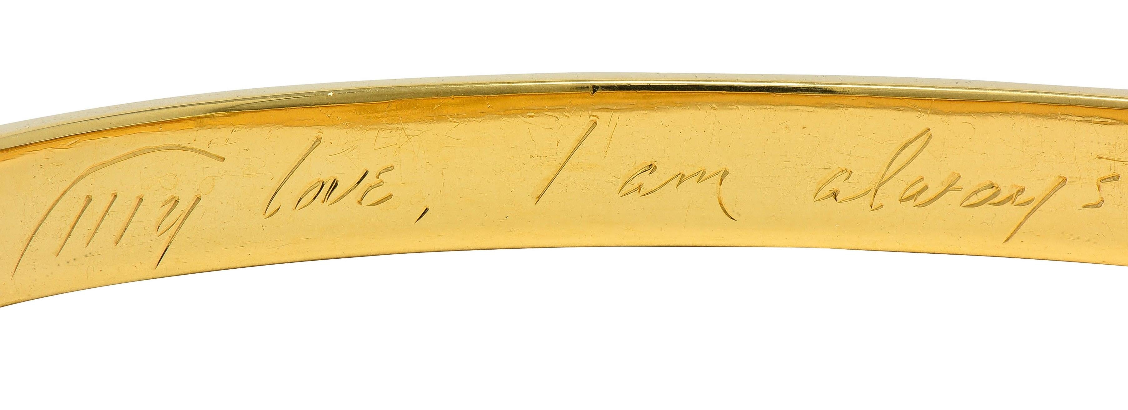 Cartier Aldo Cipullo 1970 18 Karat Yellow Gold Vintage Love Bangle Bracelet