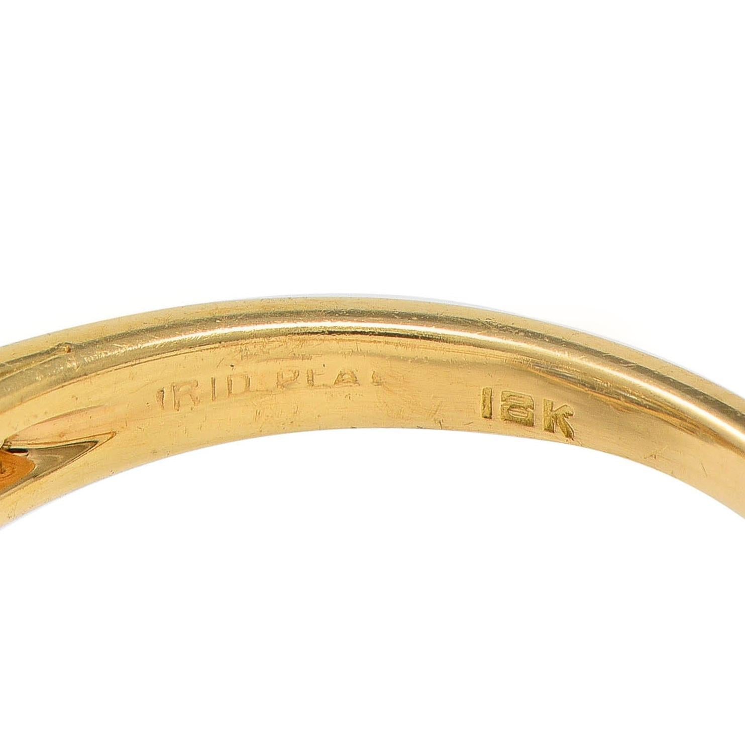 5.85 CTW Sapphire Diamond Platinum 18K Gold Vintage Spiral Cluster Ring