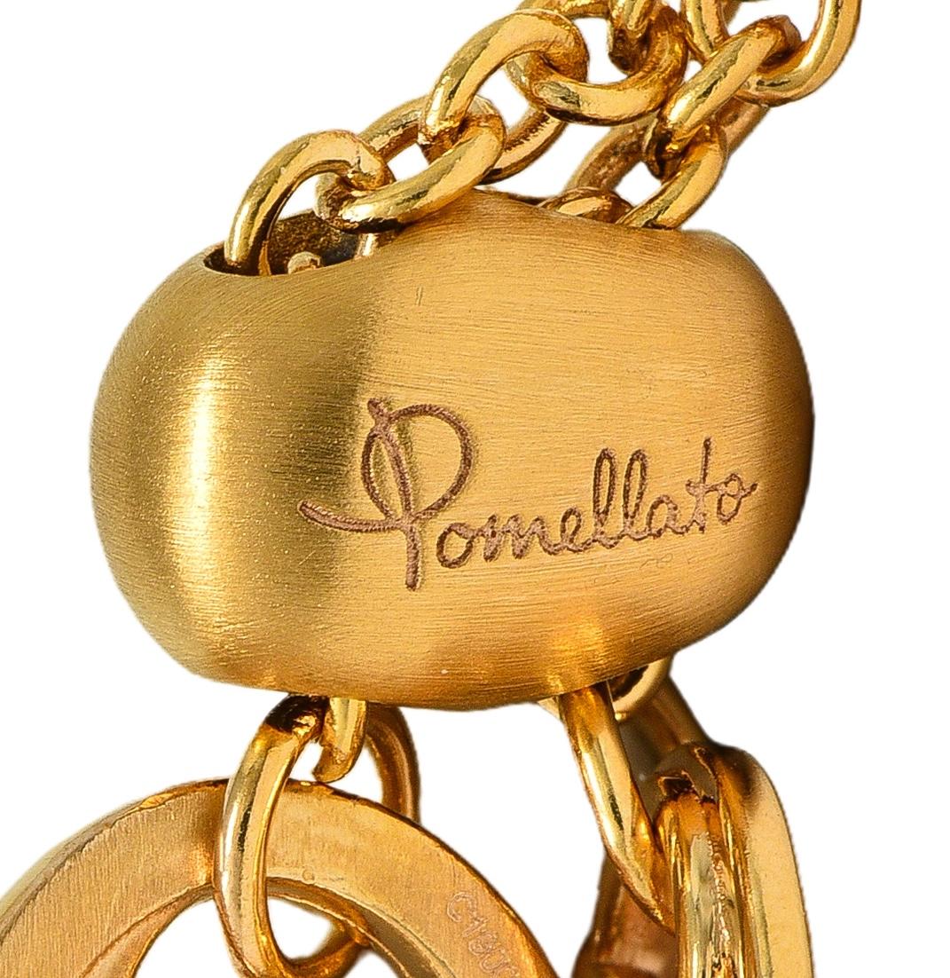 Pomellato 18 Karat Yellow Gold Bera Adjustable Station Chain Necklace