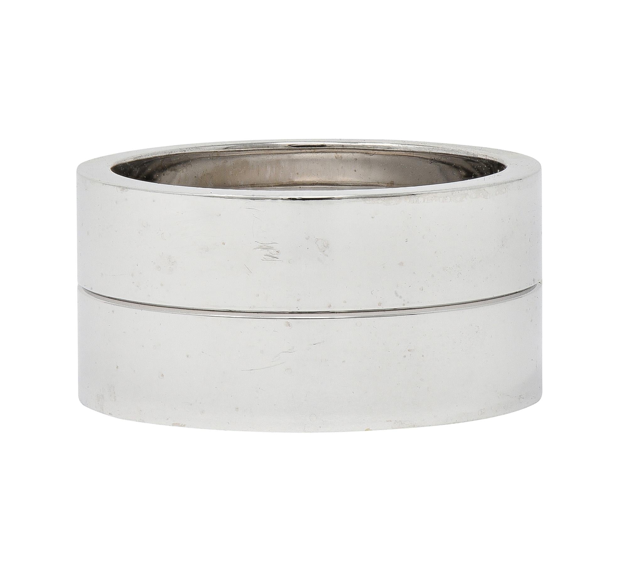Cartier Contemporary 18 Karat White Gold High Love Unisex Band Ring
