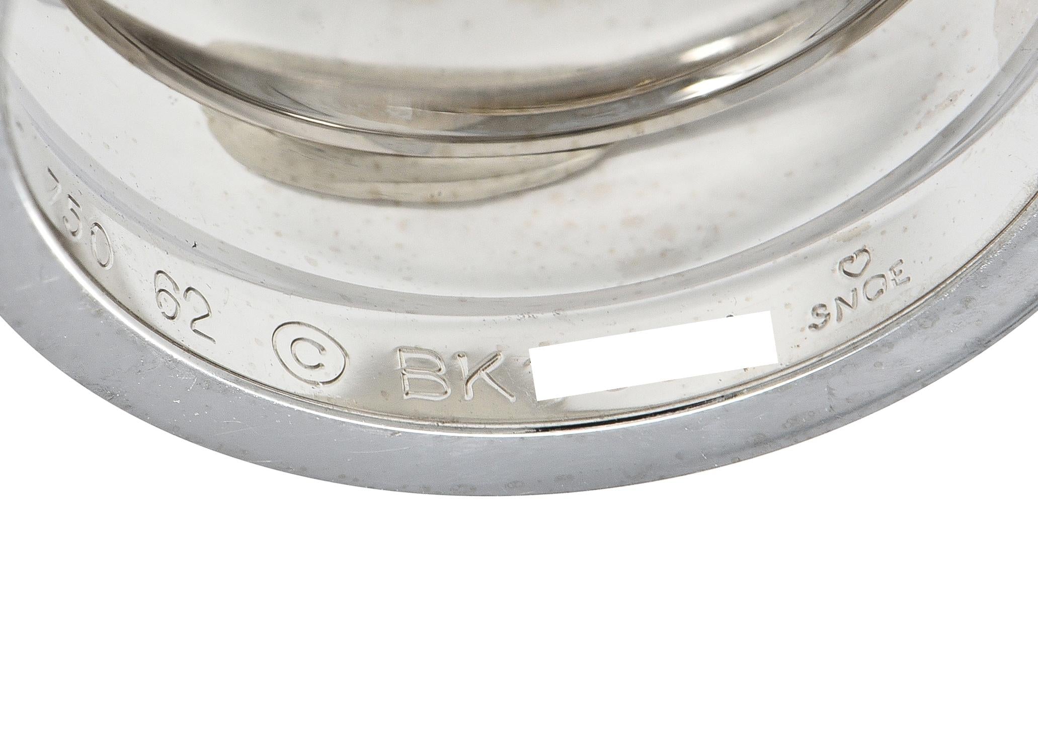 Cartier Contemporary 18 Karat White Gold High Love Unisex Band Ring