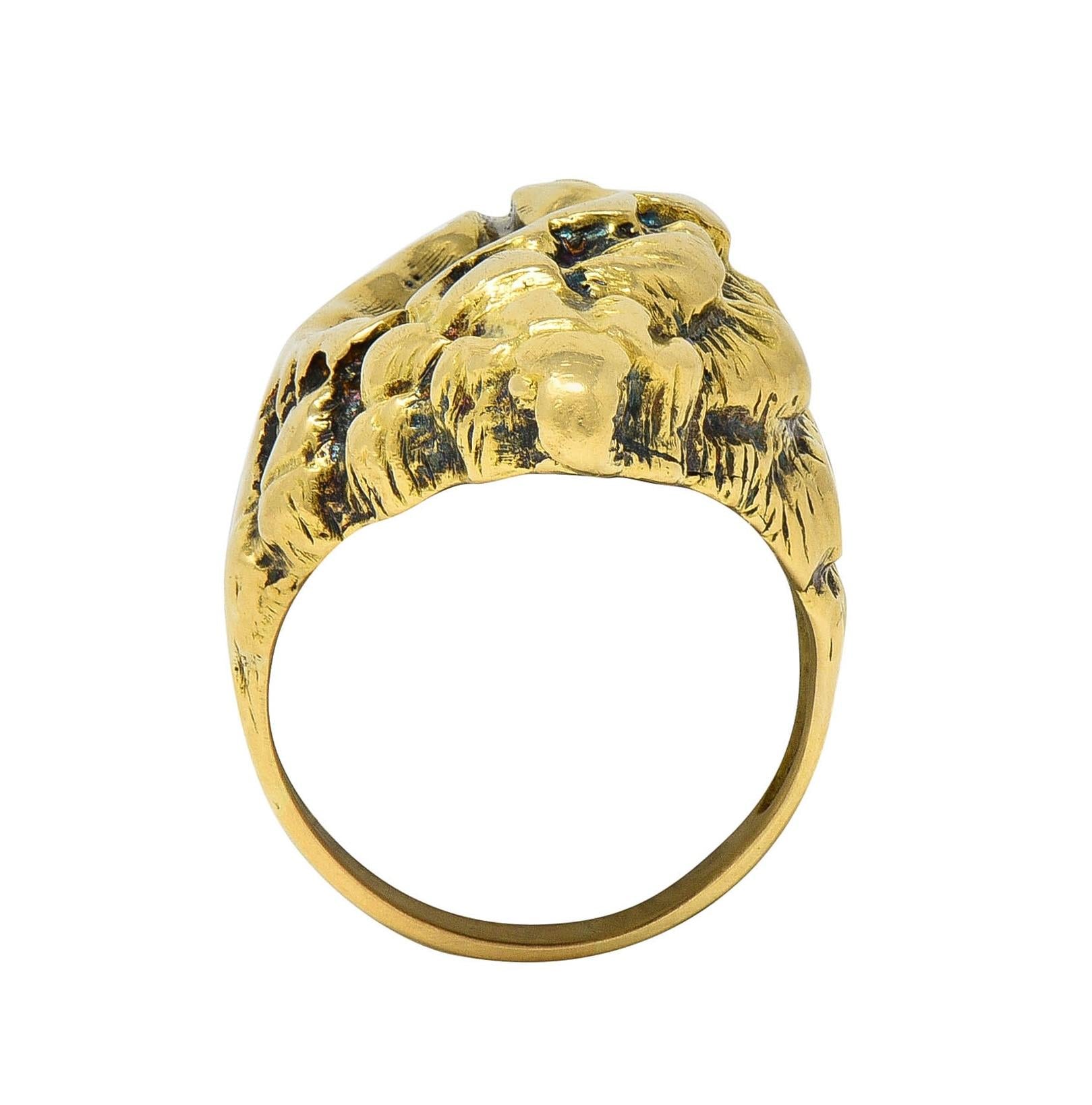 Ilias LaLaounis 1970's 18 Karat Yellow Gold Vintage Conch Seashell Ring