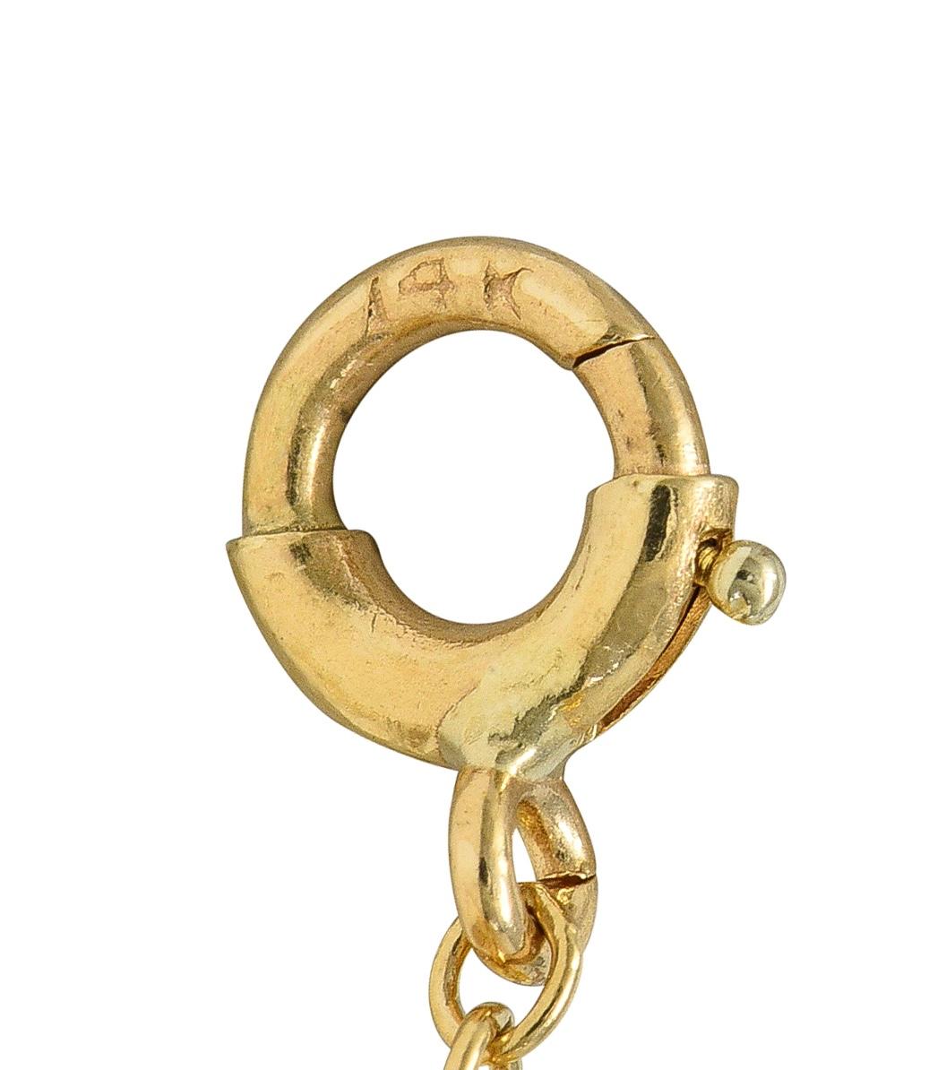 Tiffany & Co. 1950's 18 Karat Yellow Gold Vintage Foliate Link Bracelet