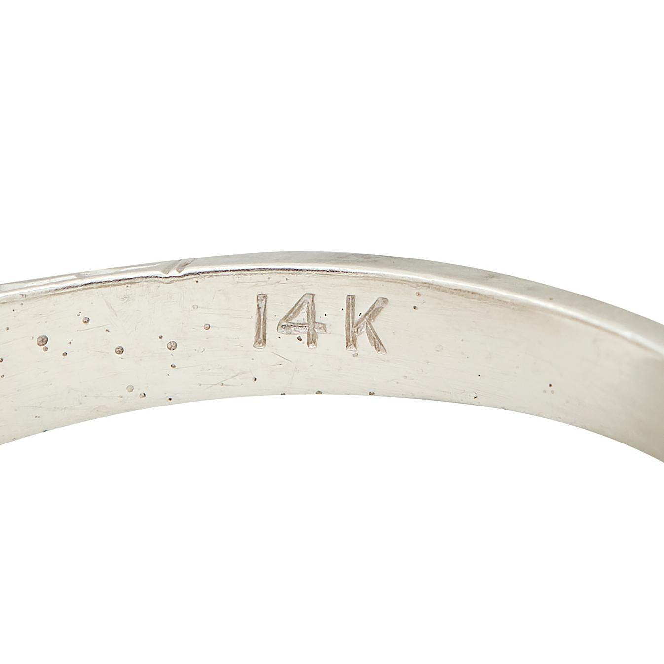 Art Deco Old European Cut Diamond 14K Gold Wheat Vintage Engagement Ring