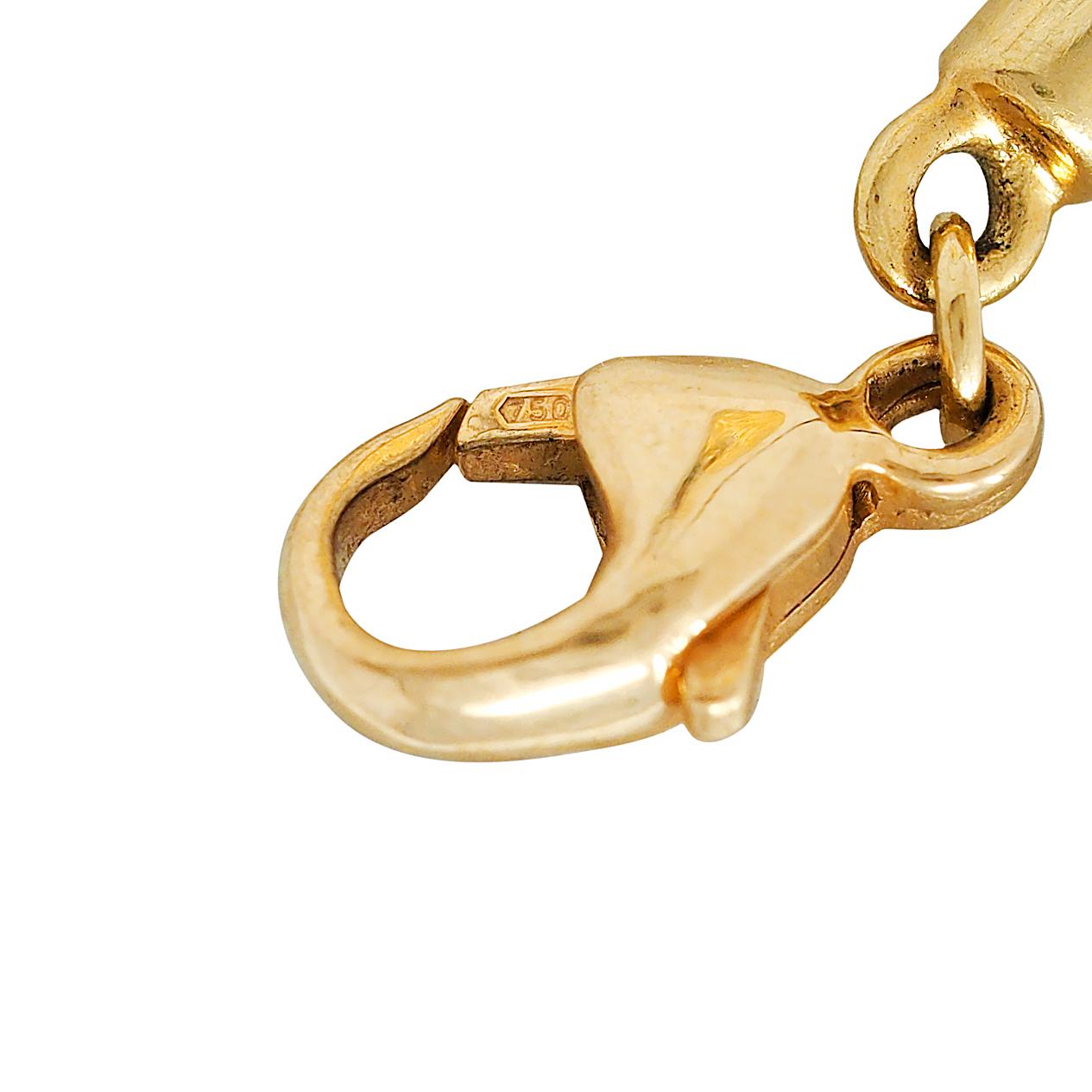 SeidenGang 2000's Diamond 18K Gold Leather Cord Circle Of Love Pendant Necklace