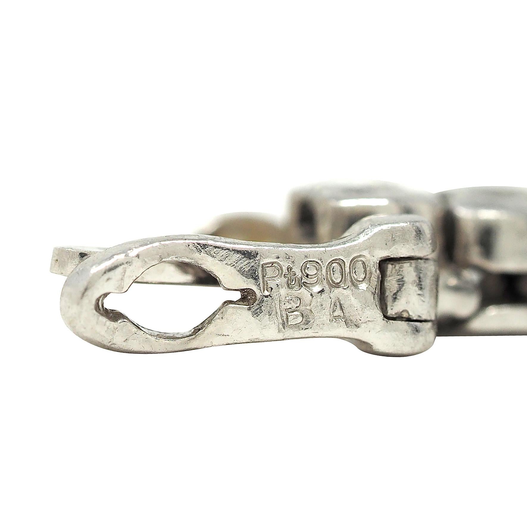 Contemporary 5.00 CTW Diamond Platinum Vintage Semi-Bezel Line Bracelet