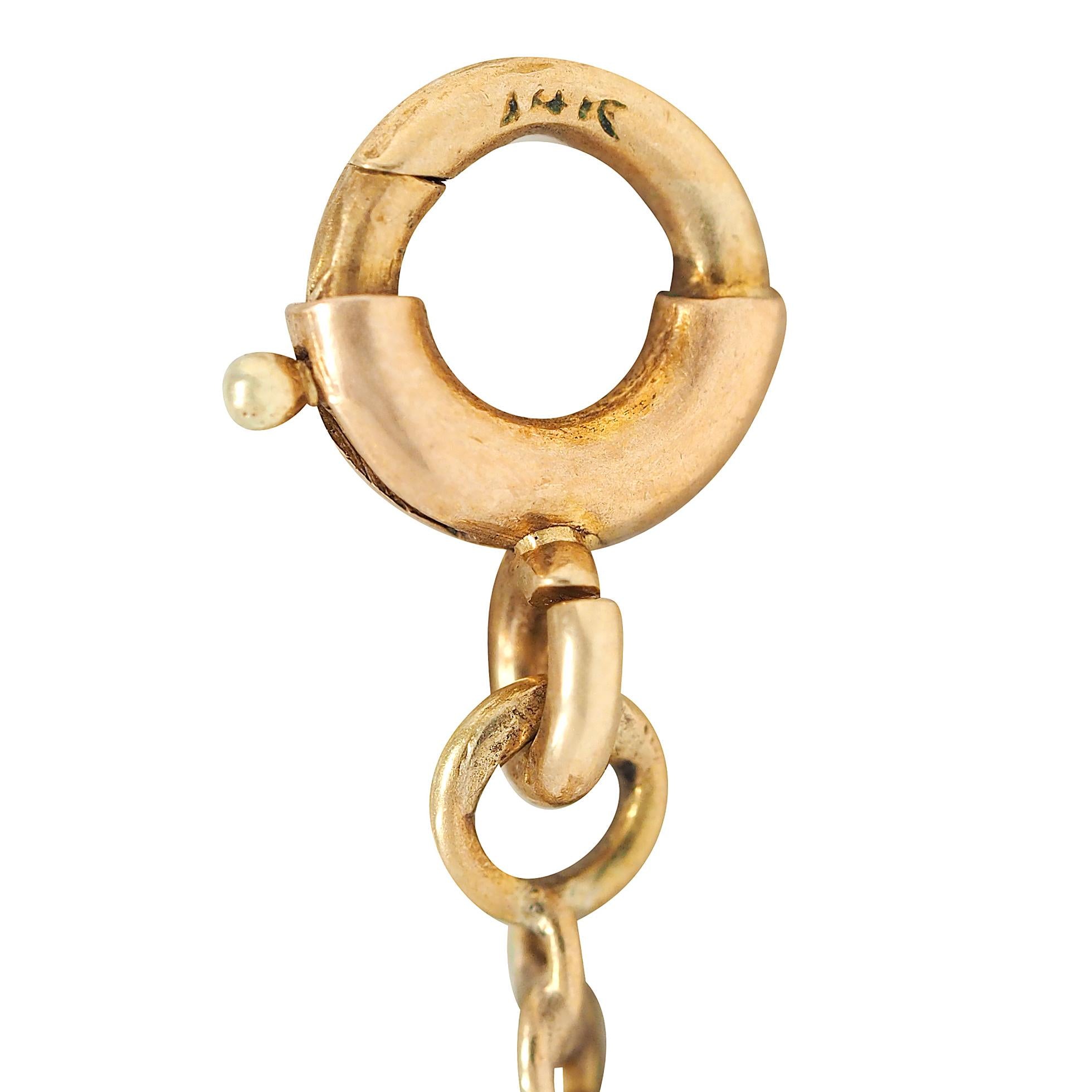 Victorian Citrine 14 Karat Yellow Gold Antique Bezel Station Link Chain Necklace