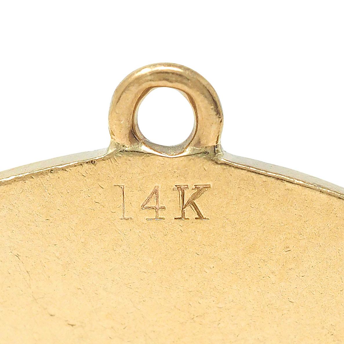 1950's Diamond Platinum 14 Karat Yellow Gold Vintage Swan Pendant Charm