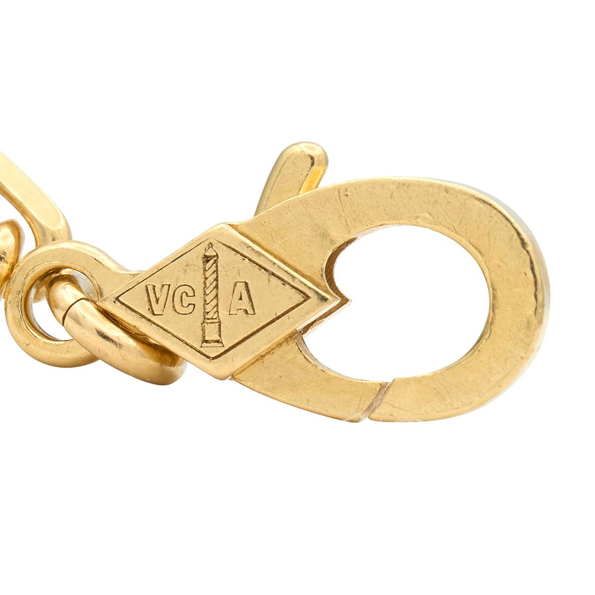 Van Cleef & Arpels 2020's 18K Gold Contemporary Alhambra Station Link Bracelet