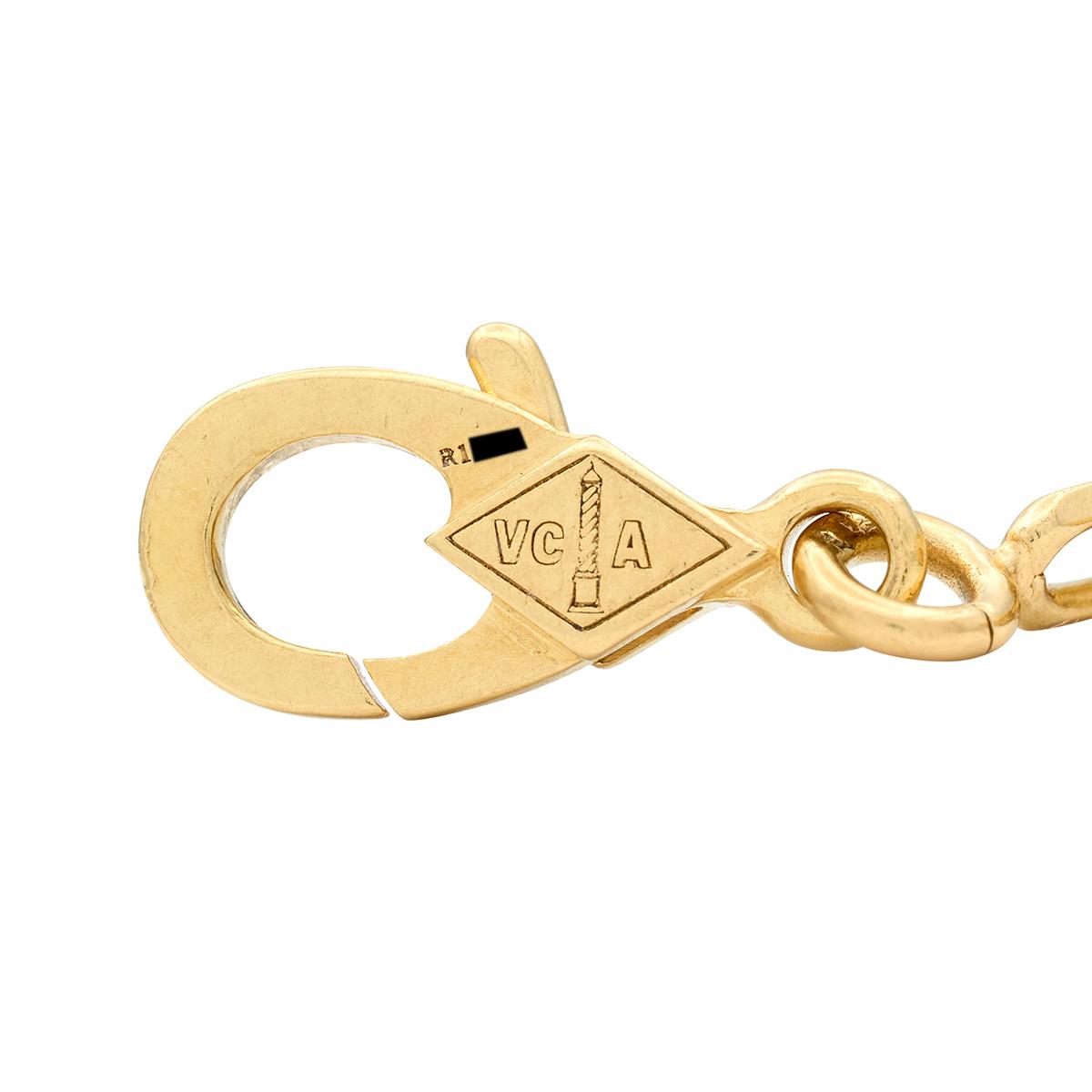 Van Cleef & Arpels 2020's 18K Gold Contemporary Alhambra Station Link Bracelet