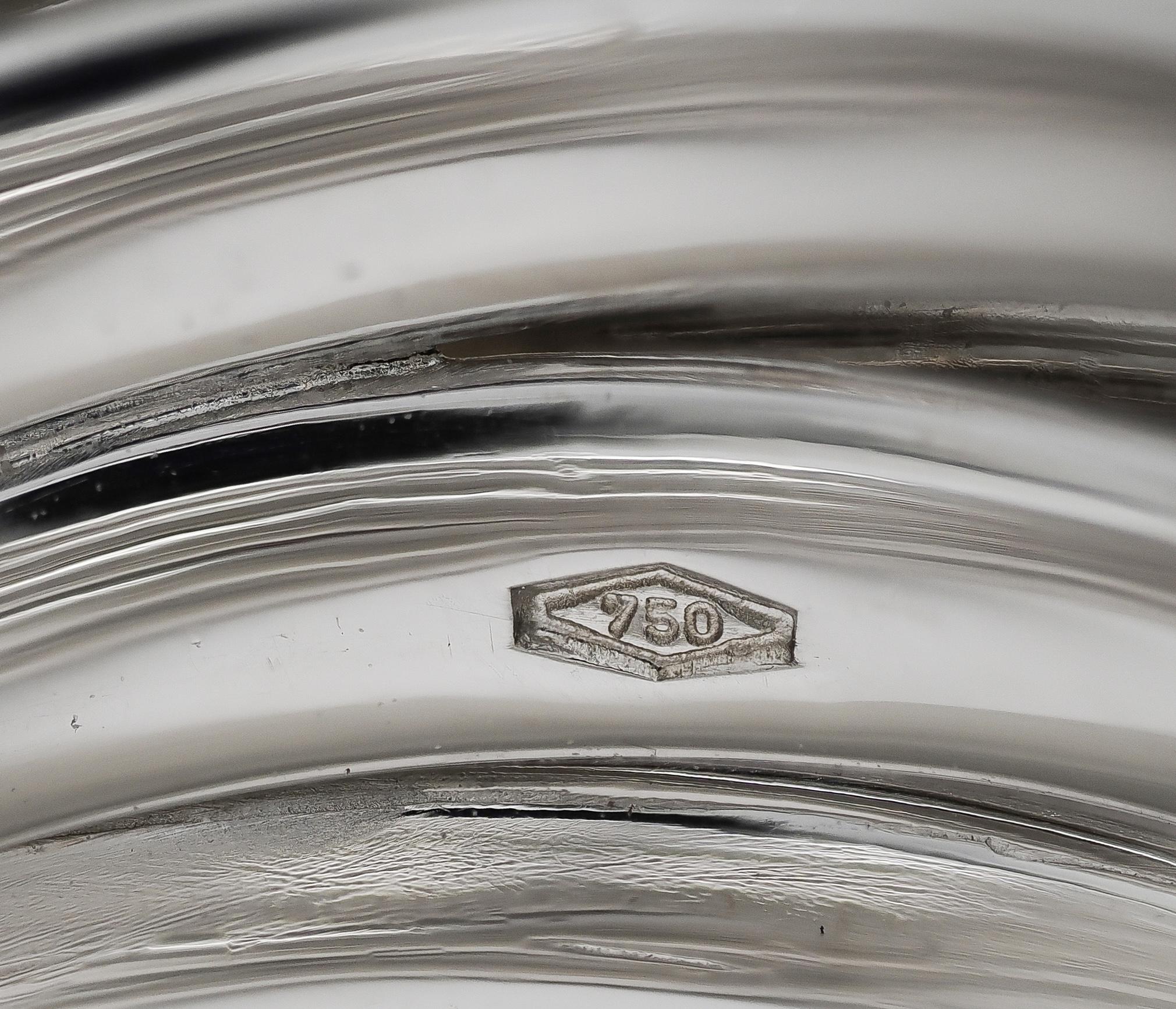 De Grisogono Contemporary 18 Karat White Gold Domed Allegra Band Ring