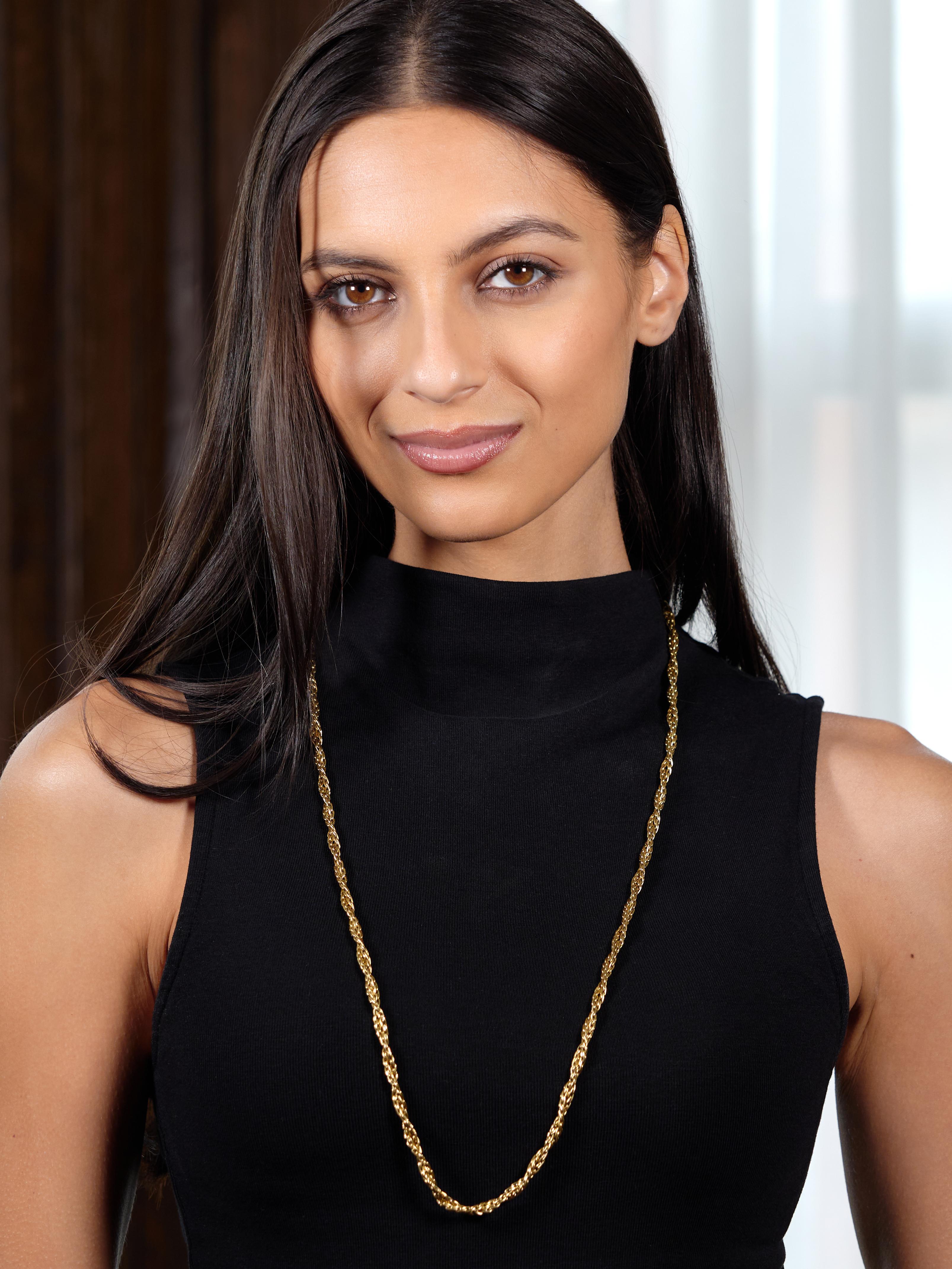 Buccellati 1970's 18 Karat Yellow Gold Vintage Twisted Rope Chain Necklace