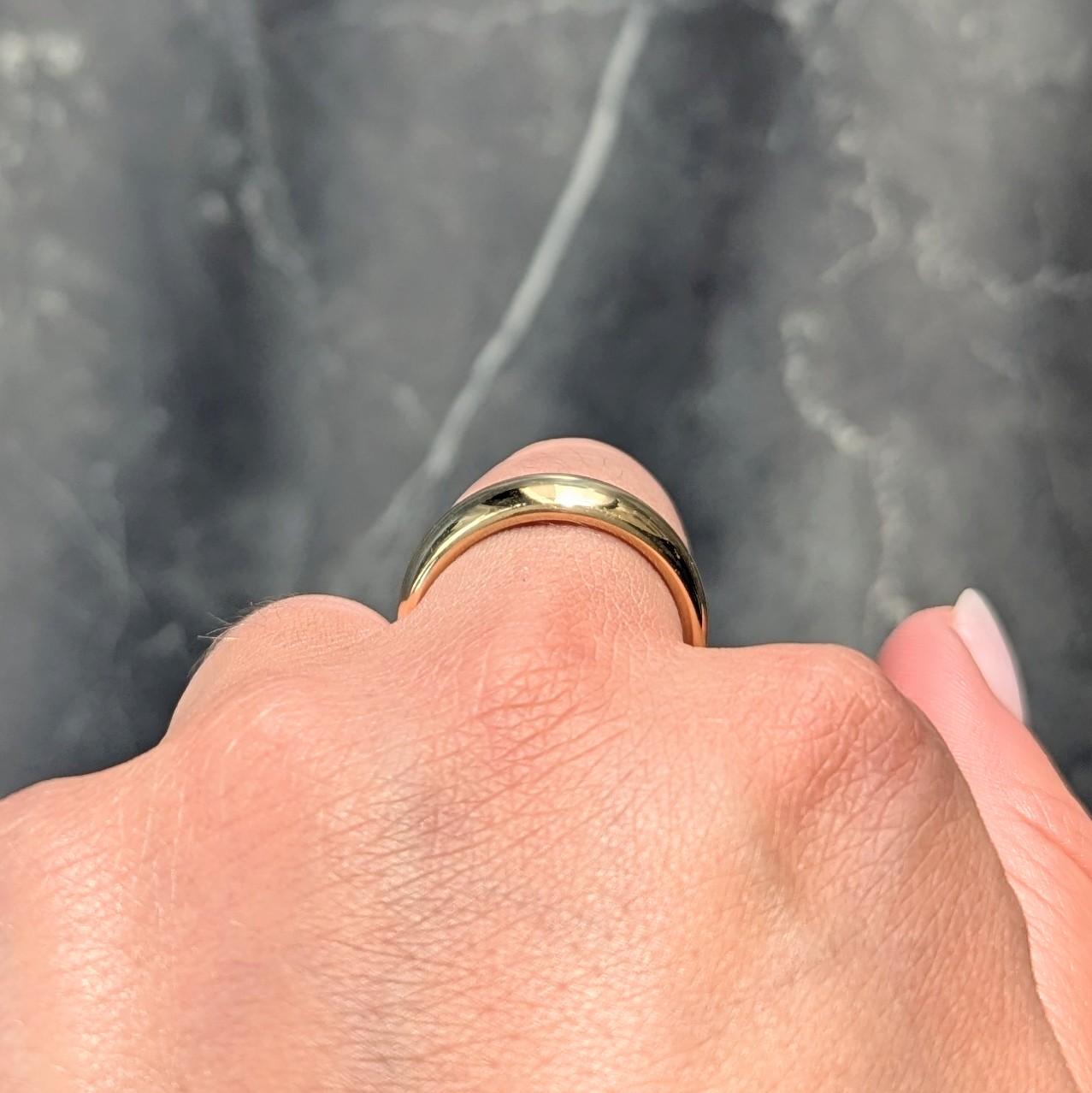 Tiffany & Co. 1999 18 Karat Yellow Gold Vintage Forever Men's Wedding Band Ring