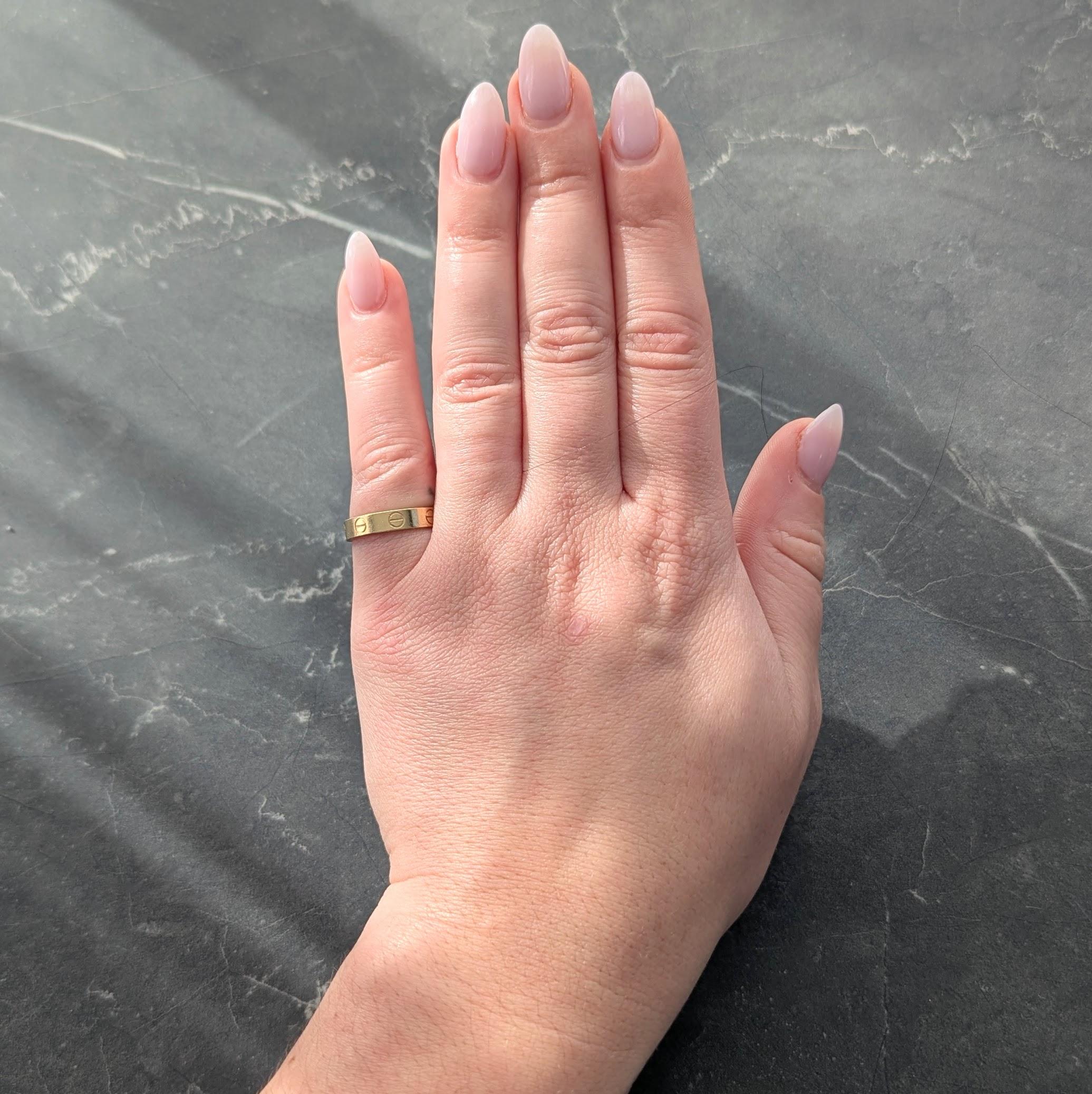 Cartier Contemporary 18 Karat Yellow Gold High Love Unisex Band Ring