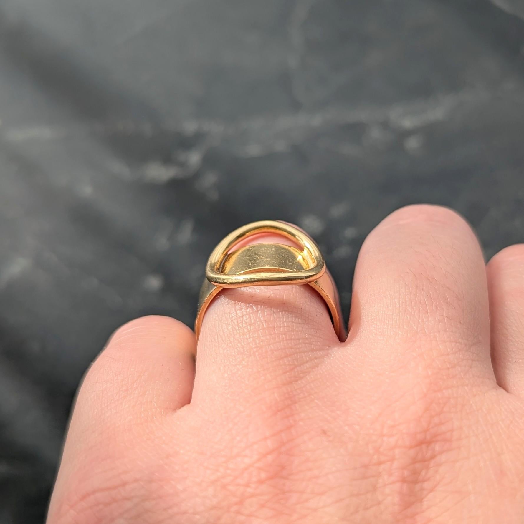 Cartier Dinh Van 1970's 18 Karat Yellow Gold Vintage Circle Band Ring