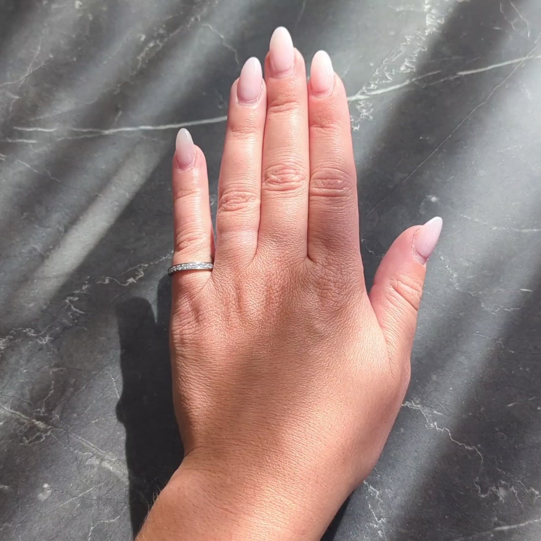 Tiffany & Co. Contemporary Round Brilliant Diamond Platinum Wedding Band Ring