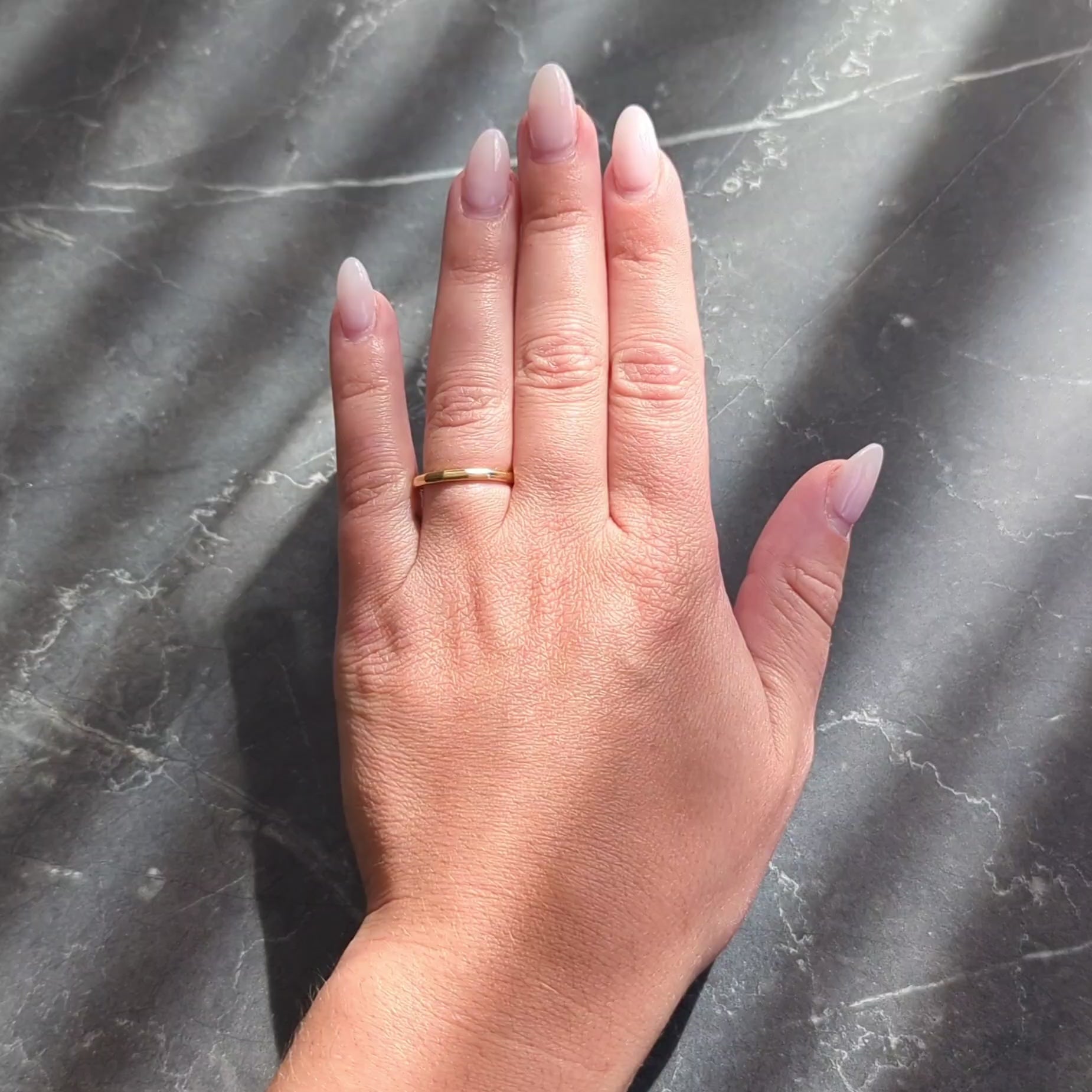 Tiffany & Co. 1970 18 Karat Yellow Gold Vintage Faceted Band Ring