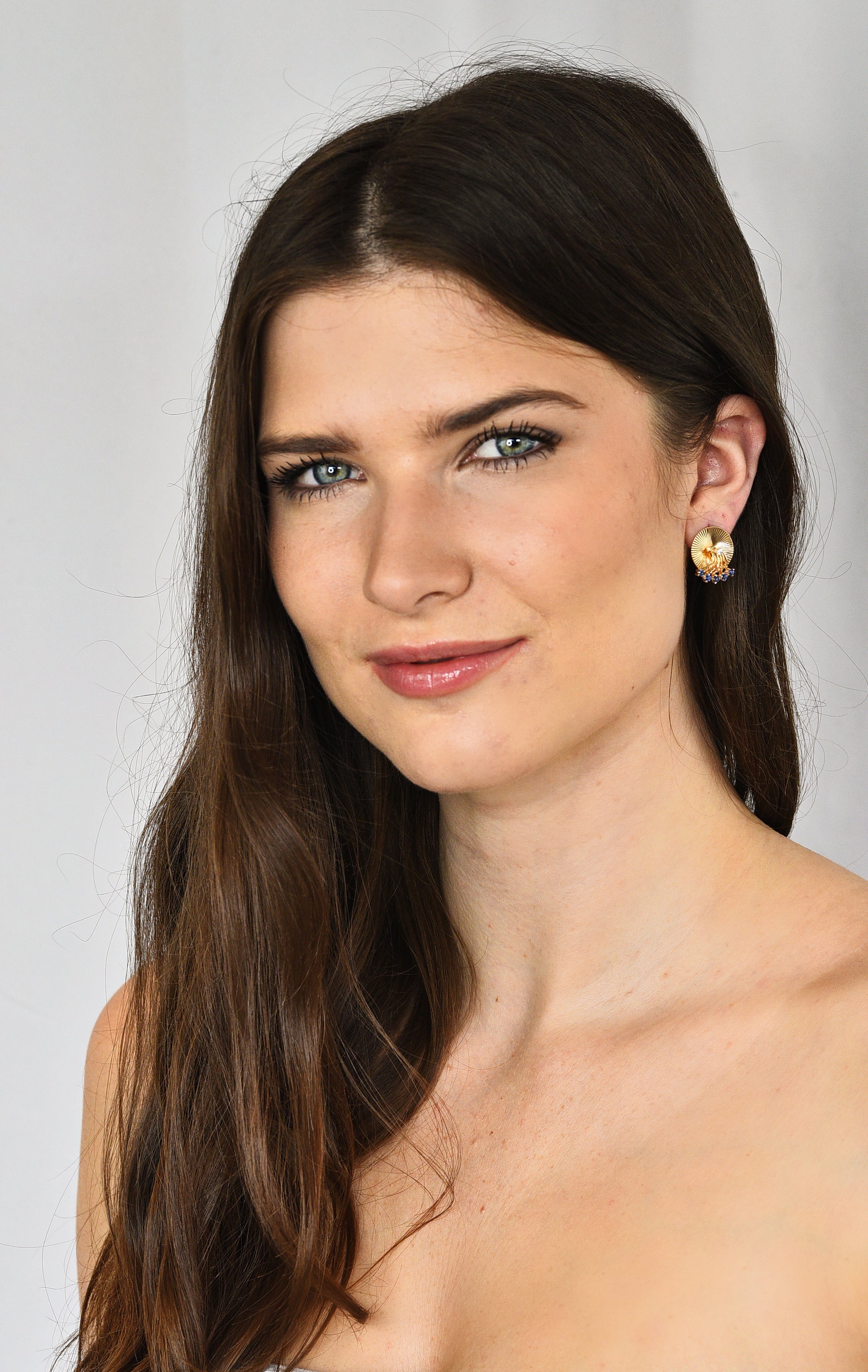 Cartier Retro Sapphire Diamond 14 Karat Gold Screwback EarringsEarrings - Wilson's Estate Jewelry