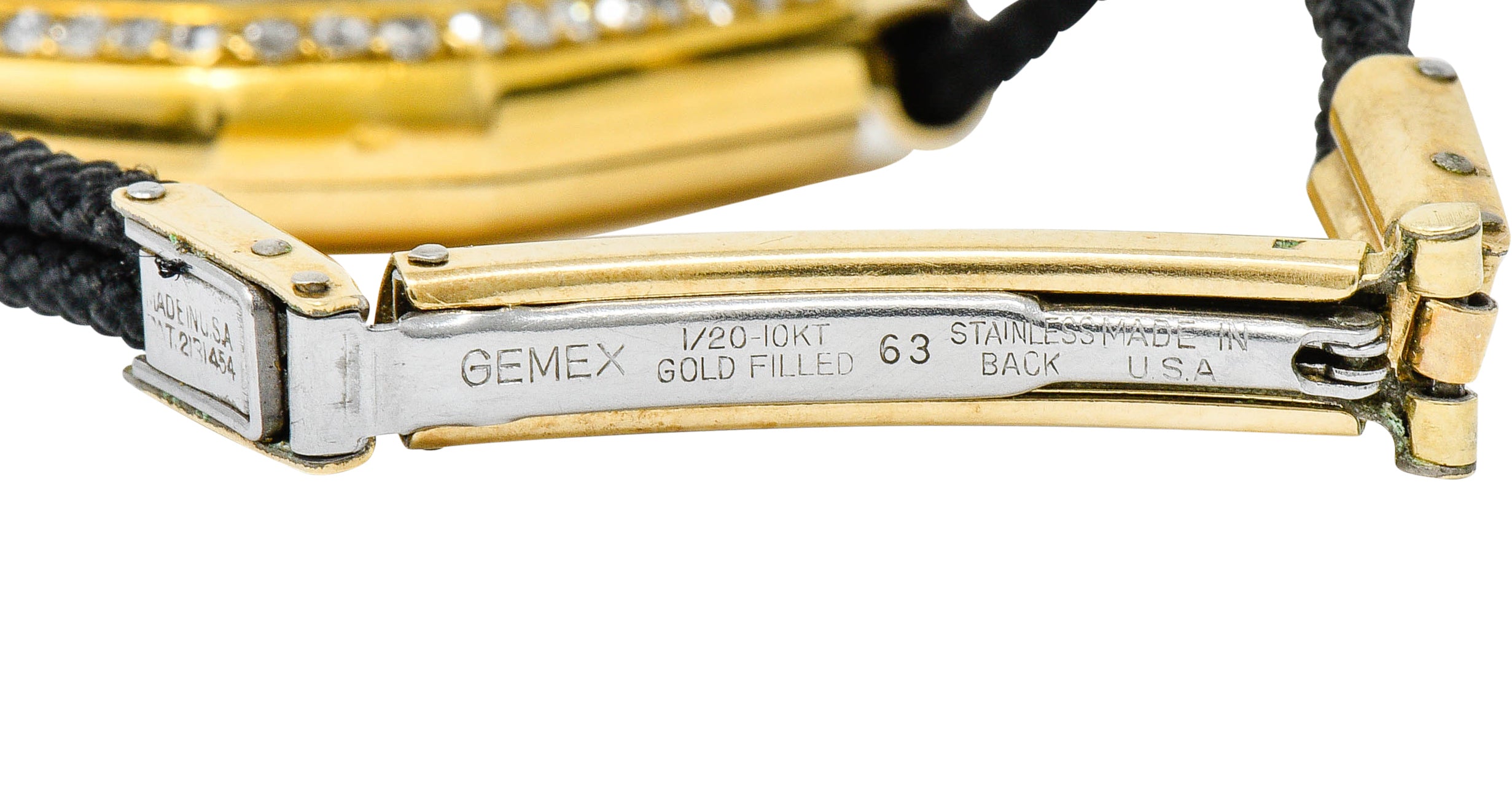 Gemex Art Deco 1.00 CTW Diamond 18 Karat Gold Antique Watch Braceletbracelet - Wilson's Estate Jewelry