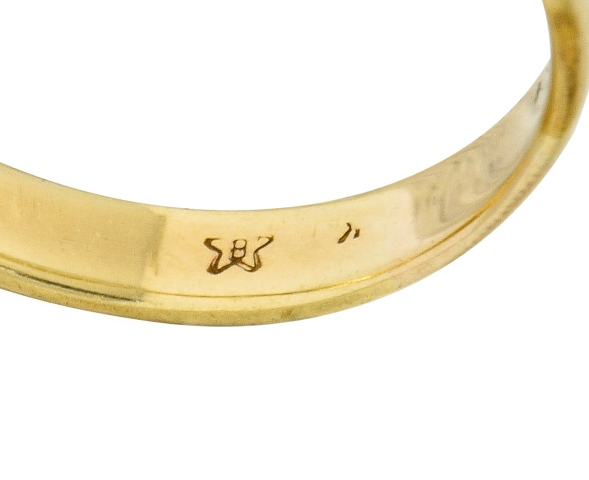 Vintage 0.65 CTW Diamond 18 Karat Gold Five Stone Anniversary Band Ring - Wilson's Estate Jewelry