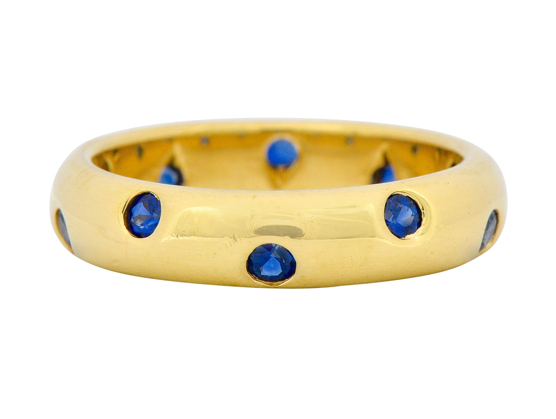 Tiffany & Co. 0.40 CTW Sapphire 18 Karat Gold Etoile Band Ring - Wilson's Estate Jewelry
