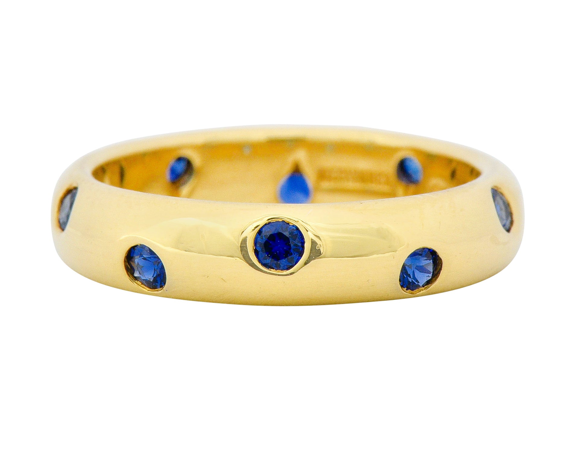 Tiffany & Co. 0.40 CTW Sapphire 18 Karat Gold Etoile Band Ring - Wilson's Estate Jewelry