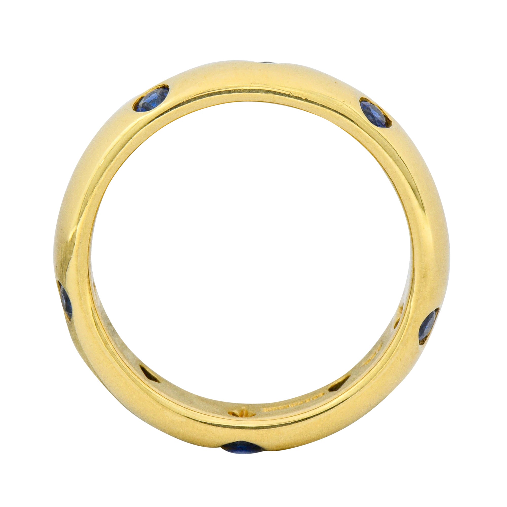 Tiffany & Co. 0.40 CTW Sapphire 18 Karat Gold Etoile Band Ring - Wilson's Estate Jewelry